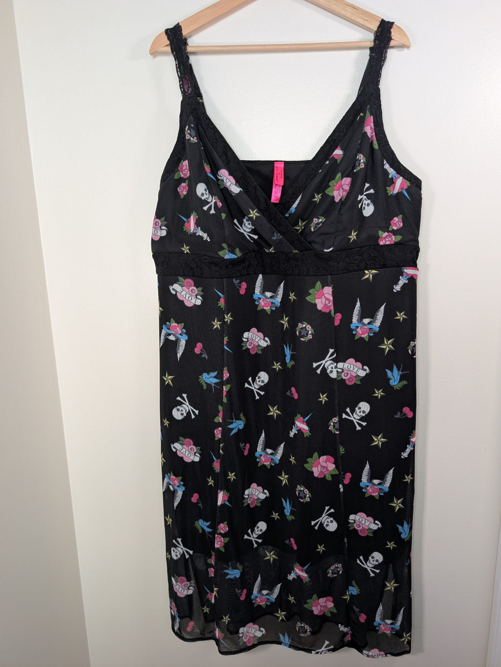 Torrid x Betsy Johnson rose/skull dress - 2XL