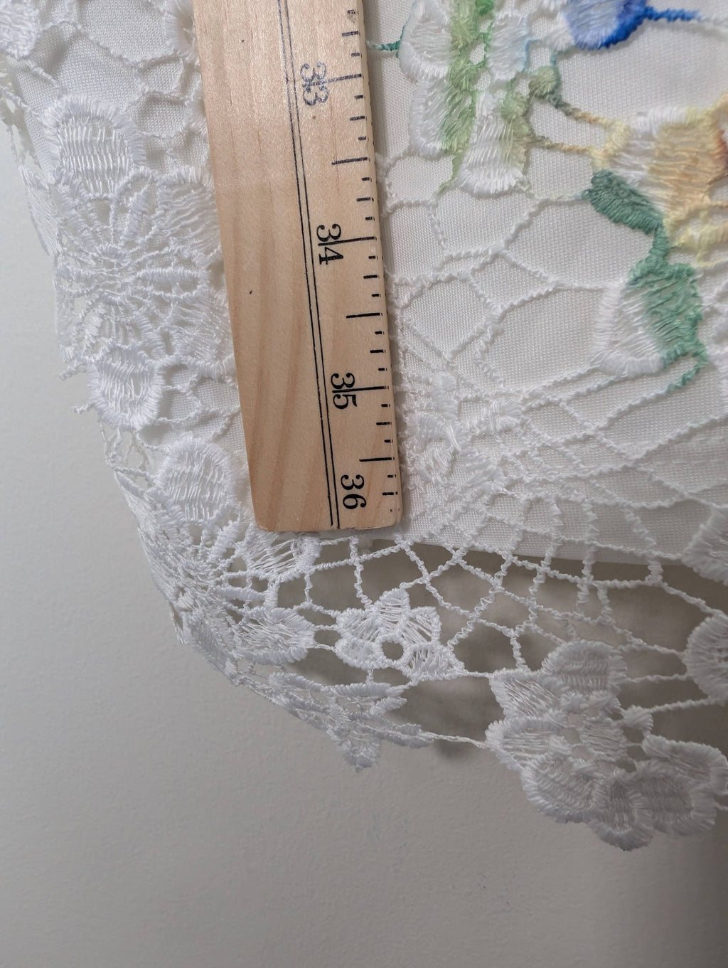 Venus white floral lace dress - 2XL