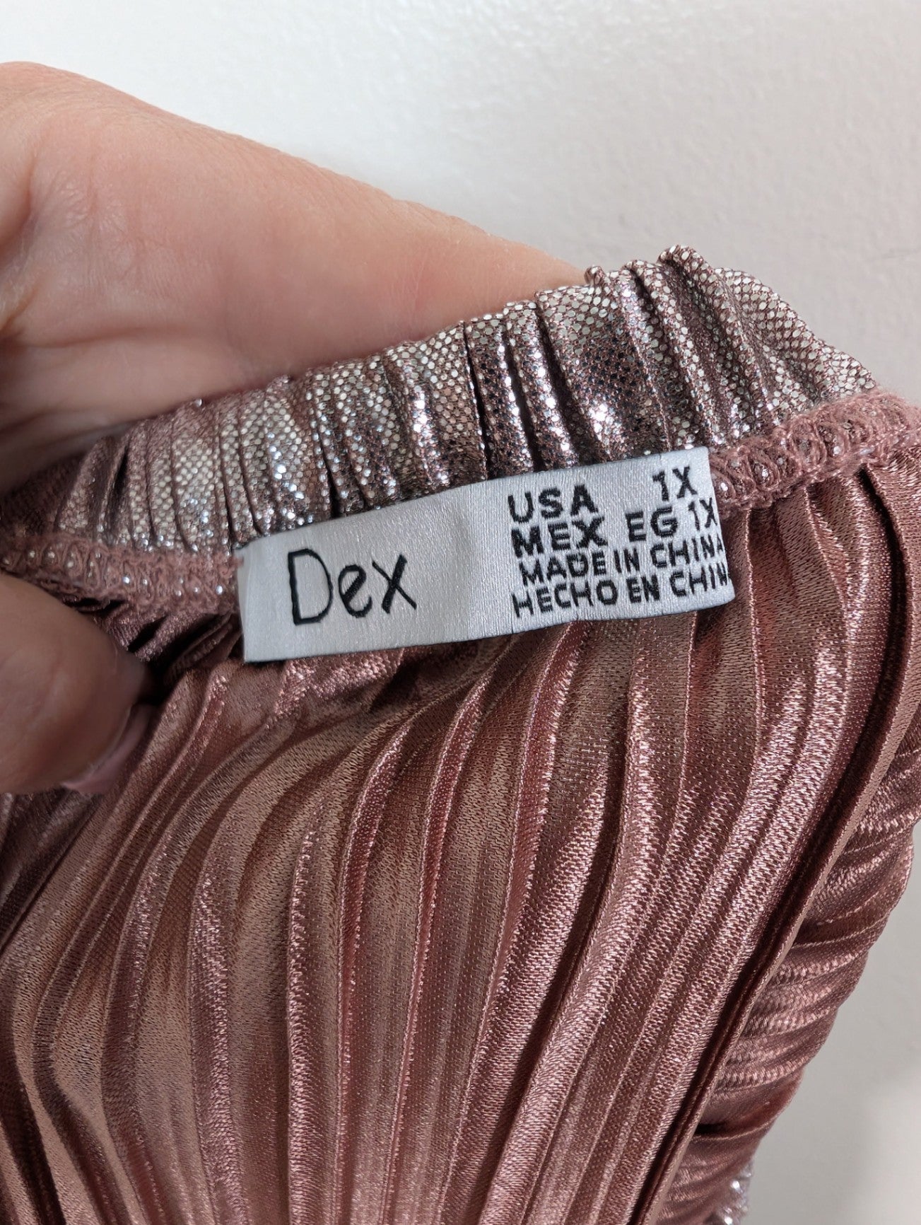Dex metallic skirt - 1X