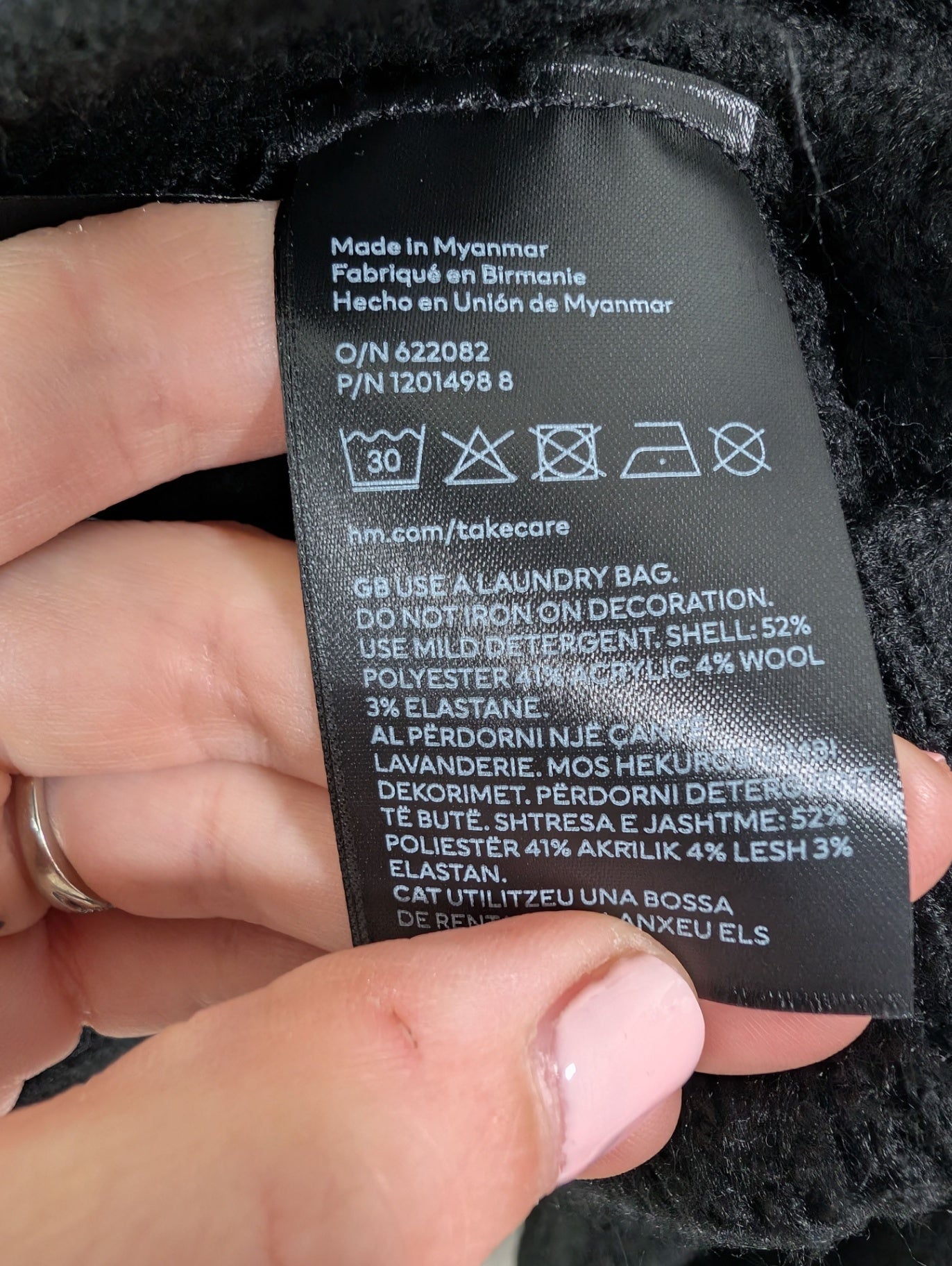 H&M black cardigan - 2XL