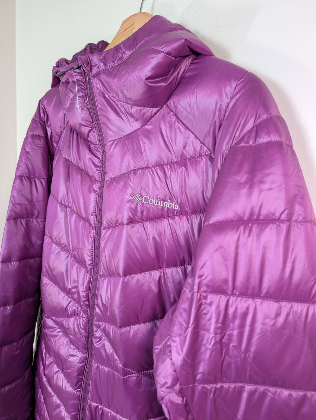 NWT Columbia metallic purple puffer - 2XL