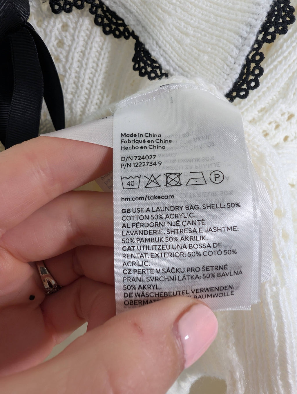 NWT H&M bow cardigan - Large