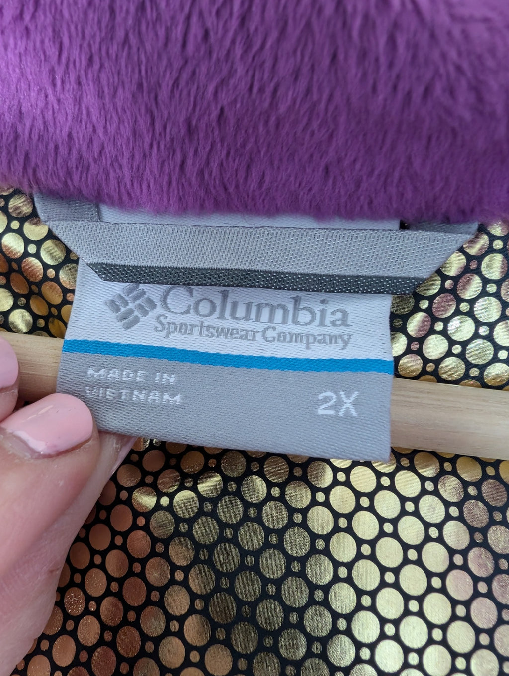 NWT Columbia metallic purple puffer - 2XL