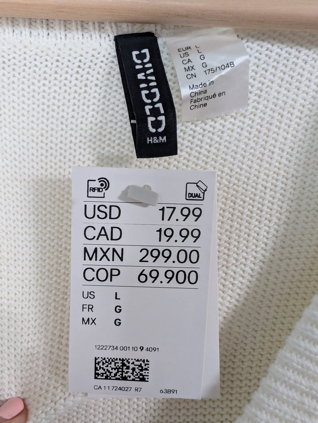 NWT H&M bow cardigan - Large