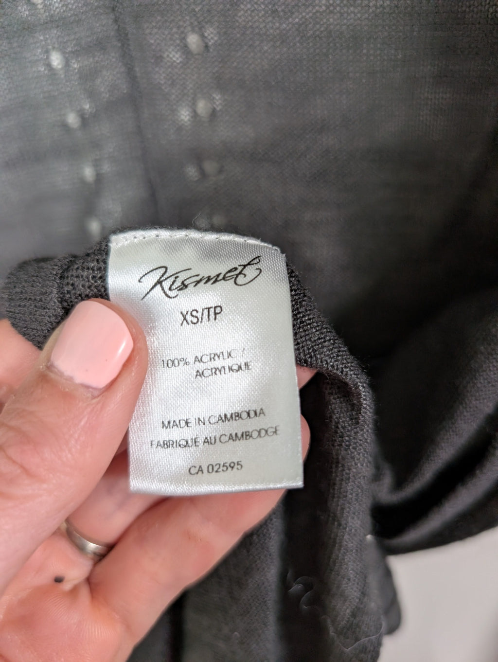 Kismet grey cardigan- XS