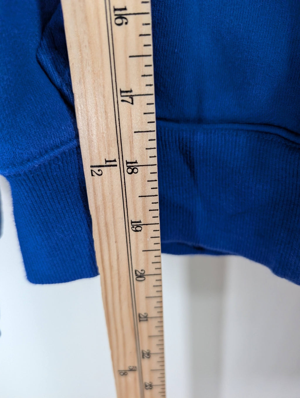 TNA blue sweatfleece zipup hoodie - 2XS