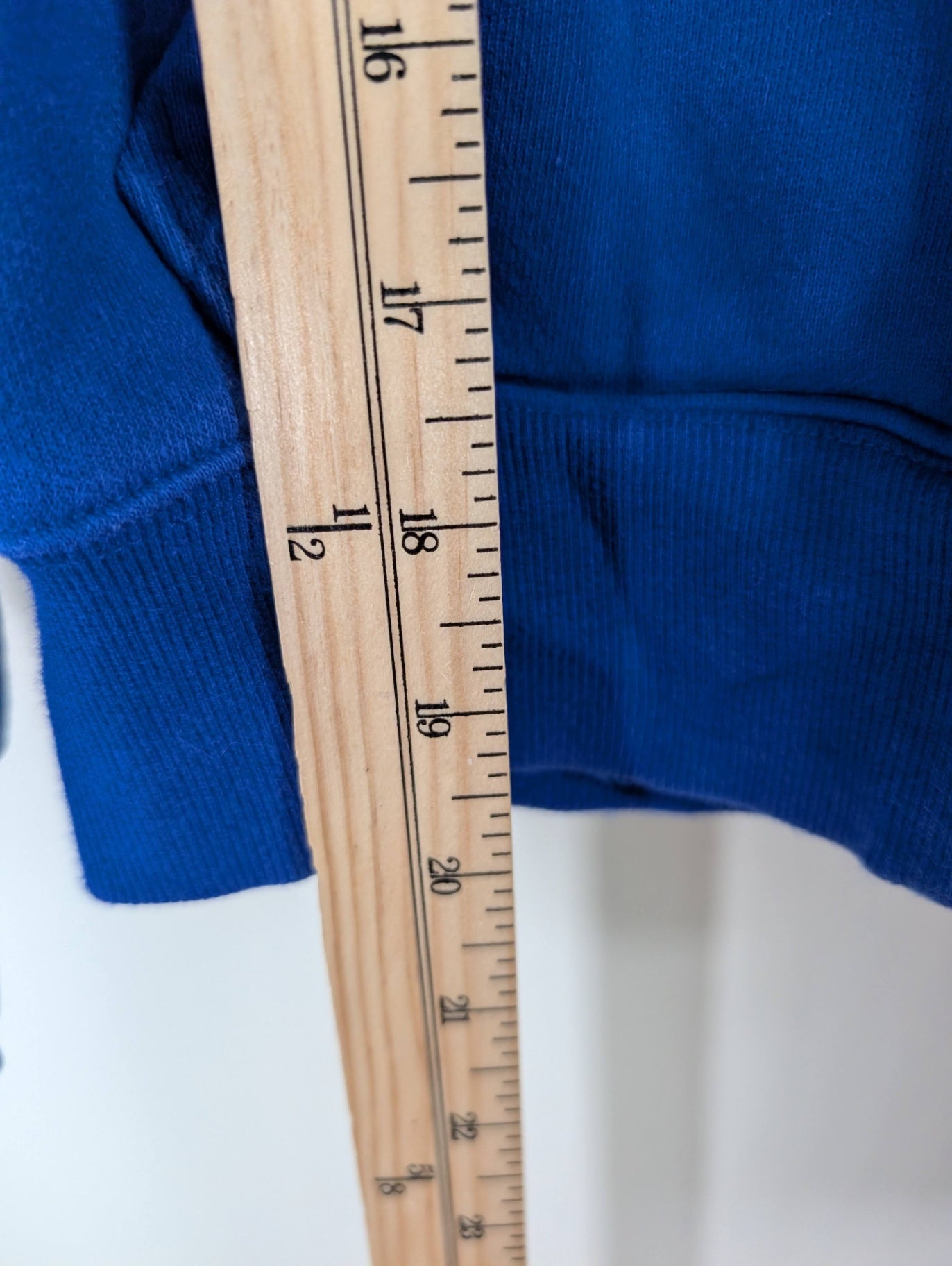 TNA blue sweatfleece zipup hoodie - 2XS