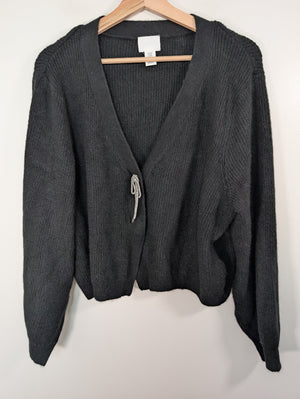 H&M black cardigan - 2XL