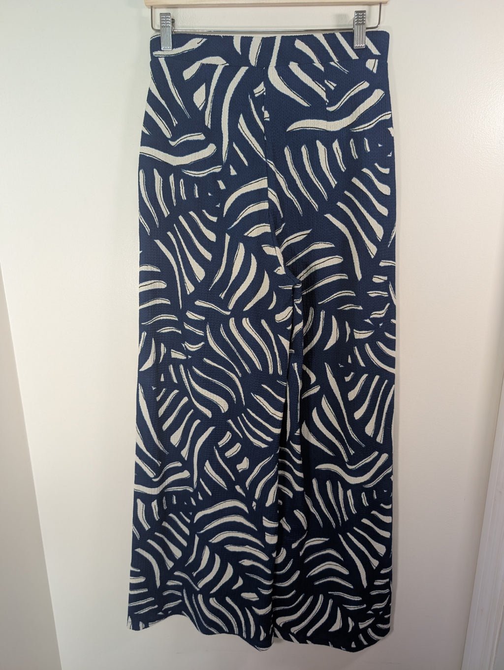 H&M blue wide leg pant - S