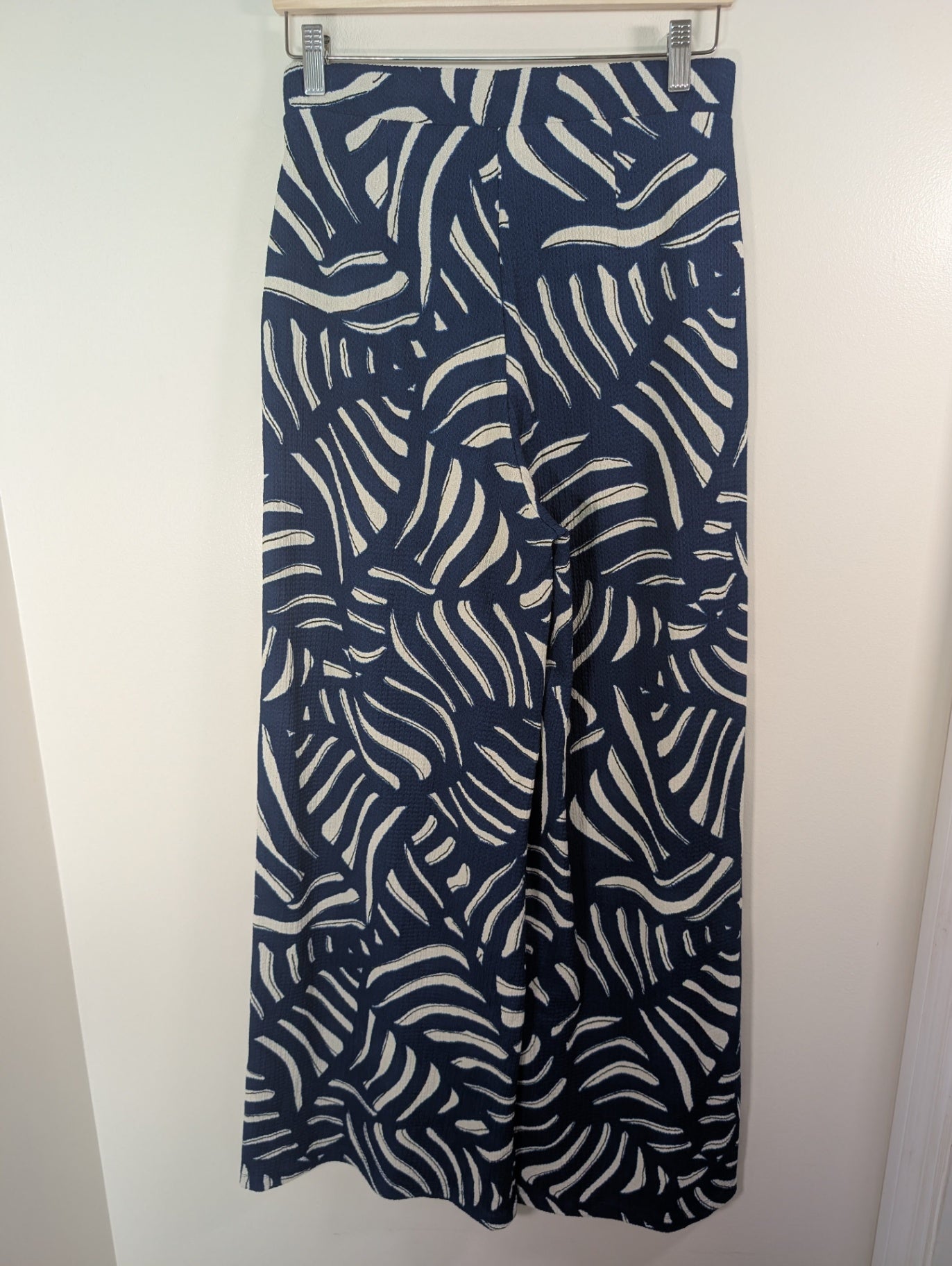 H&M blue wide leg pant - S