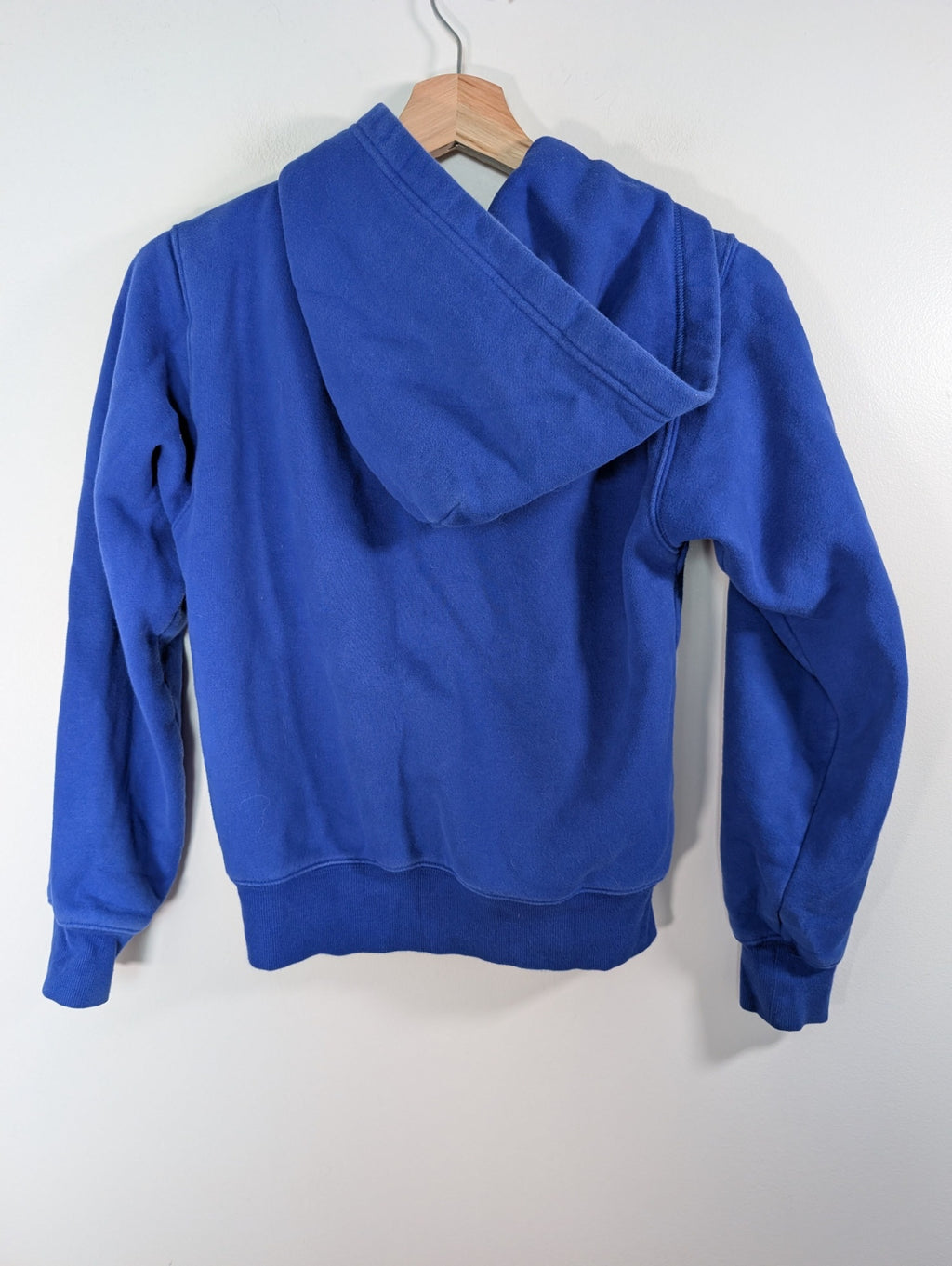 TNA blue sweatfleece zipup hoodie - 2XS