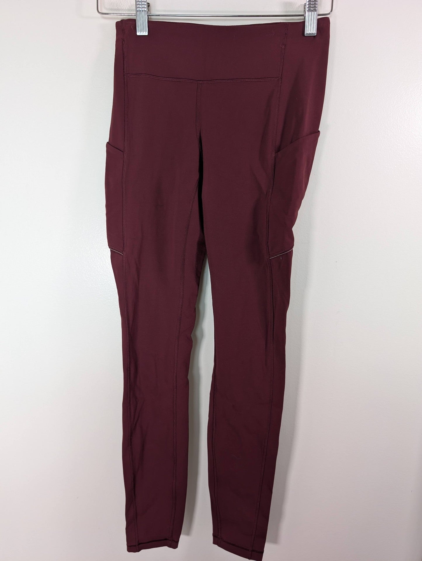 Lululemon burgundy leggings - 4