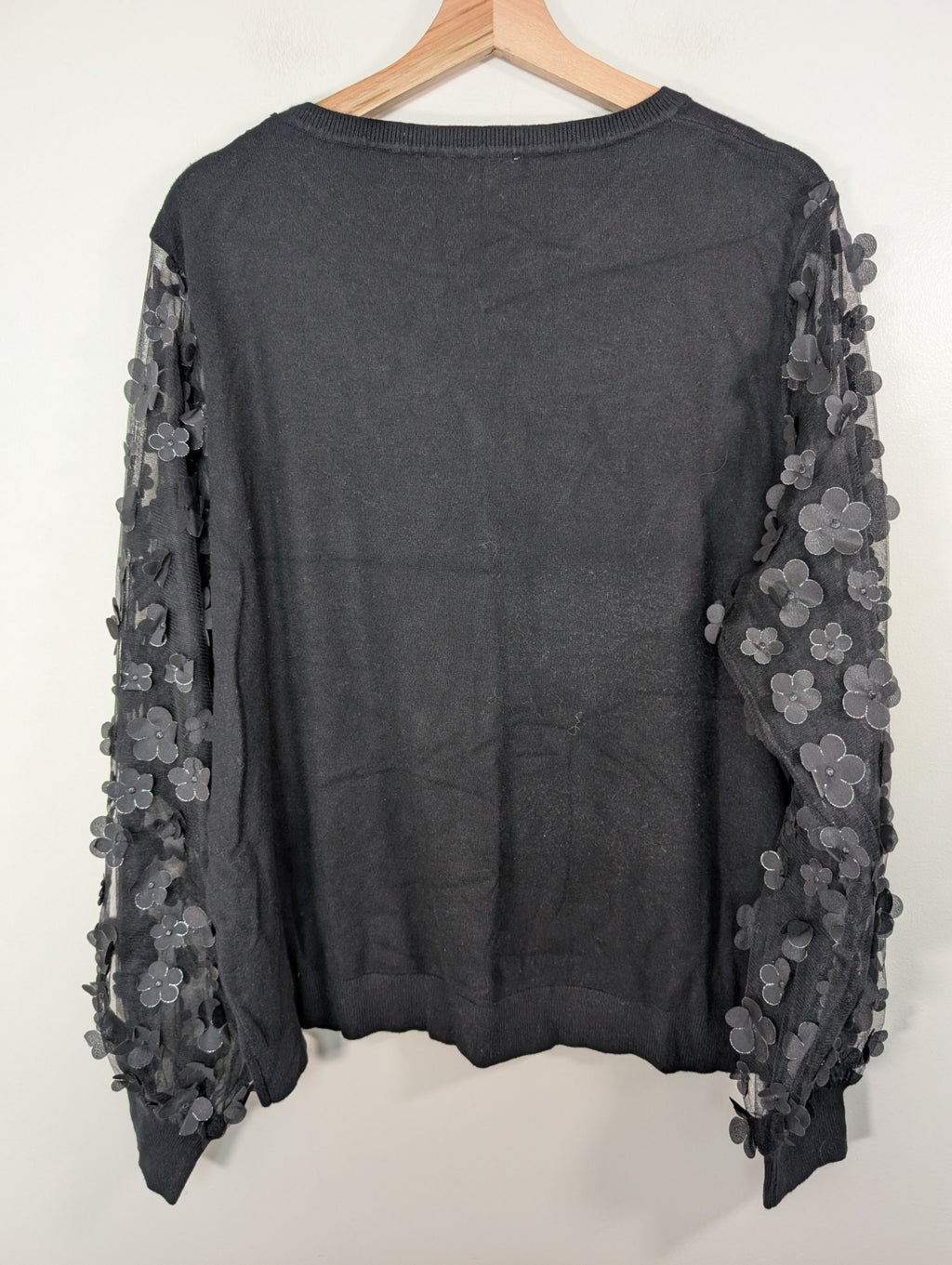 Siani flower sleeve sweater - 2XL