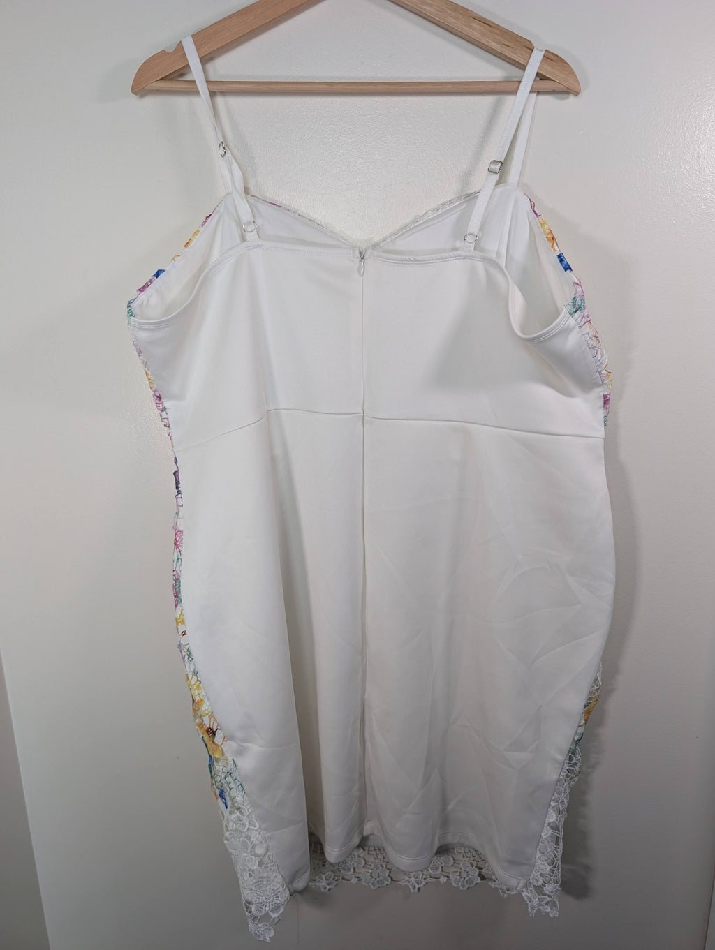 Venus white floral lace dress - 2XL