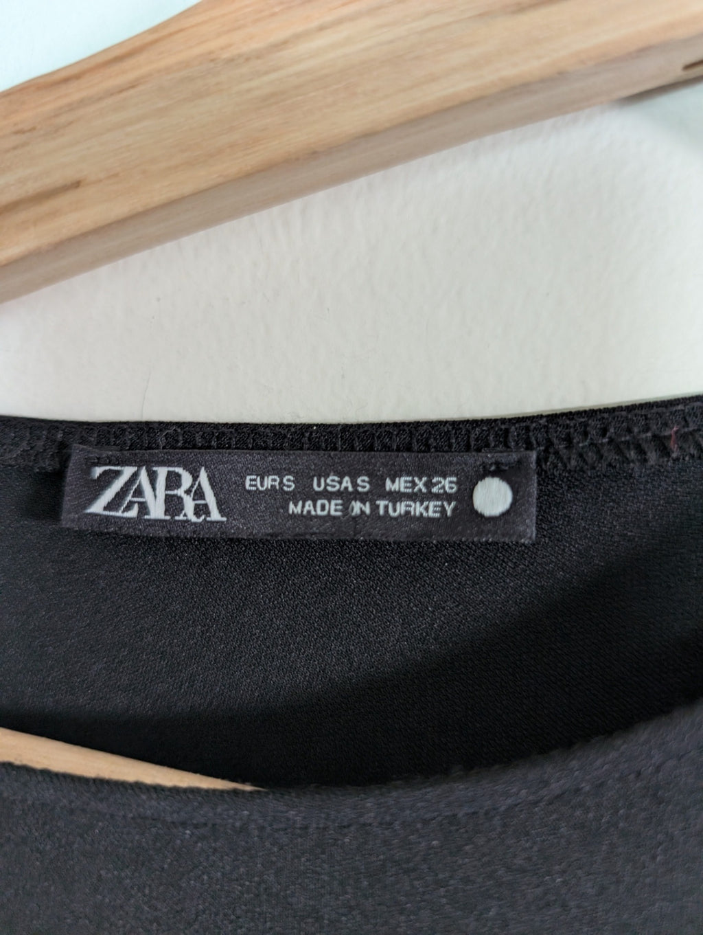Zara asymmetrical black dress- S