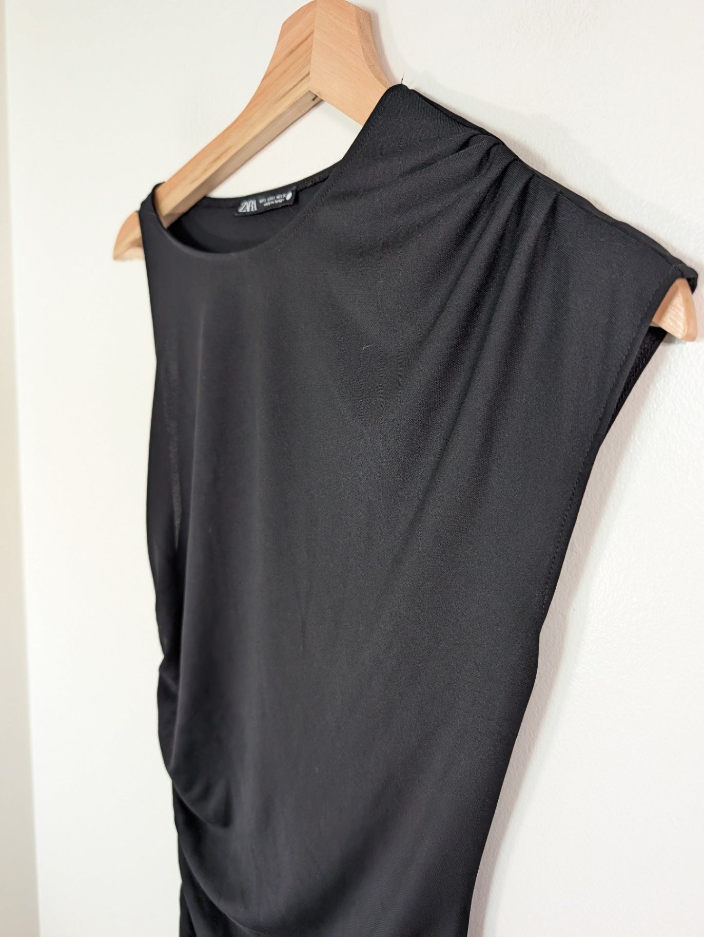 Zara asymmetrical black dress- S