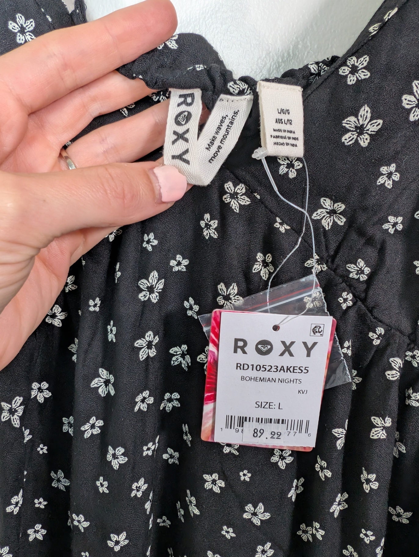 NWT Roxy bohemian nights dress - L