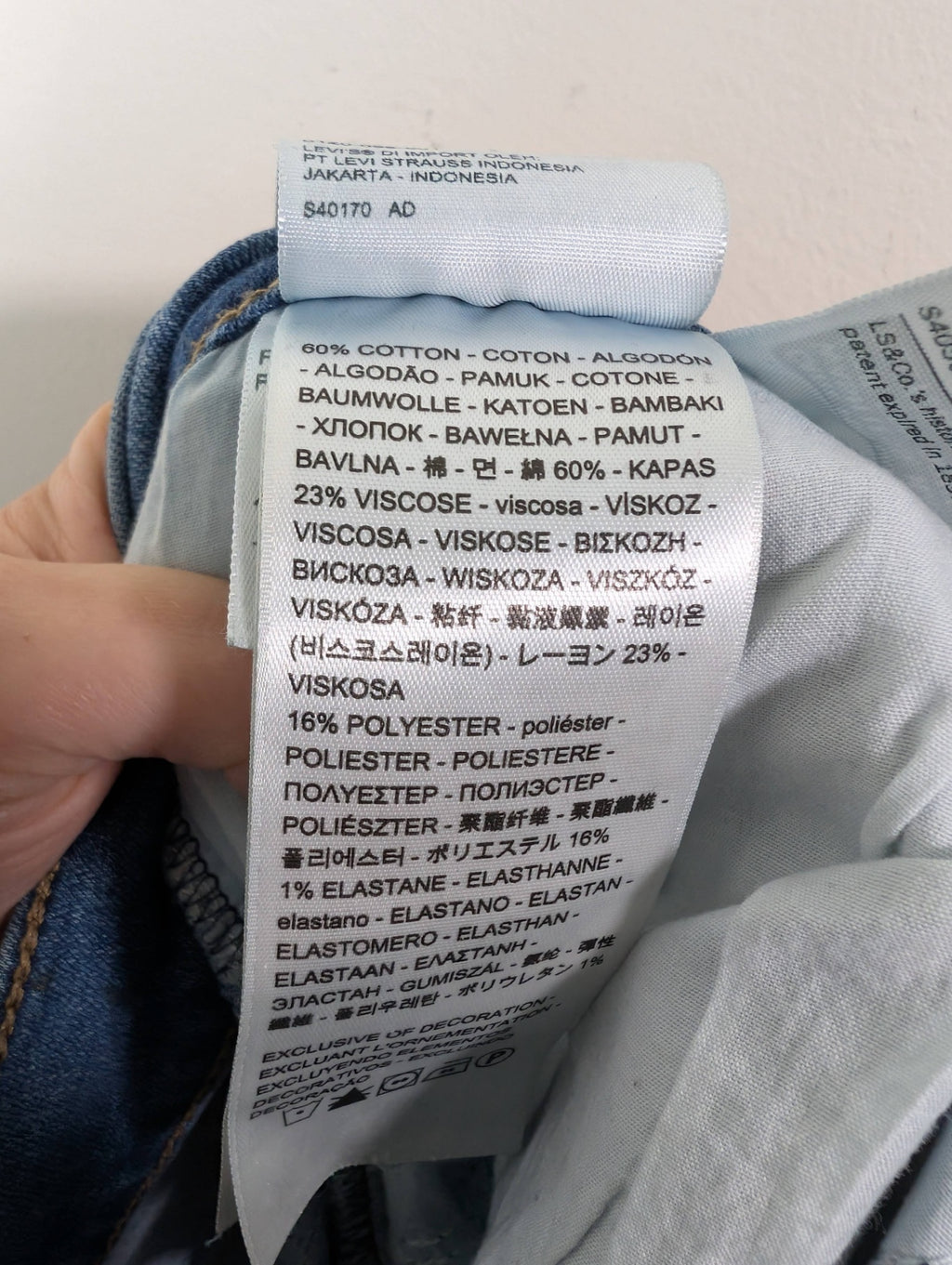 Levi's 711 high rise skinny - 16