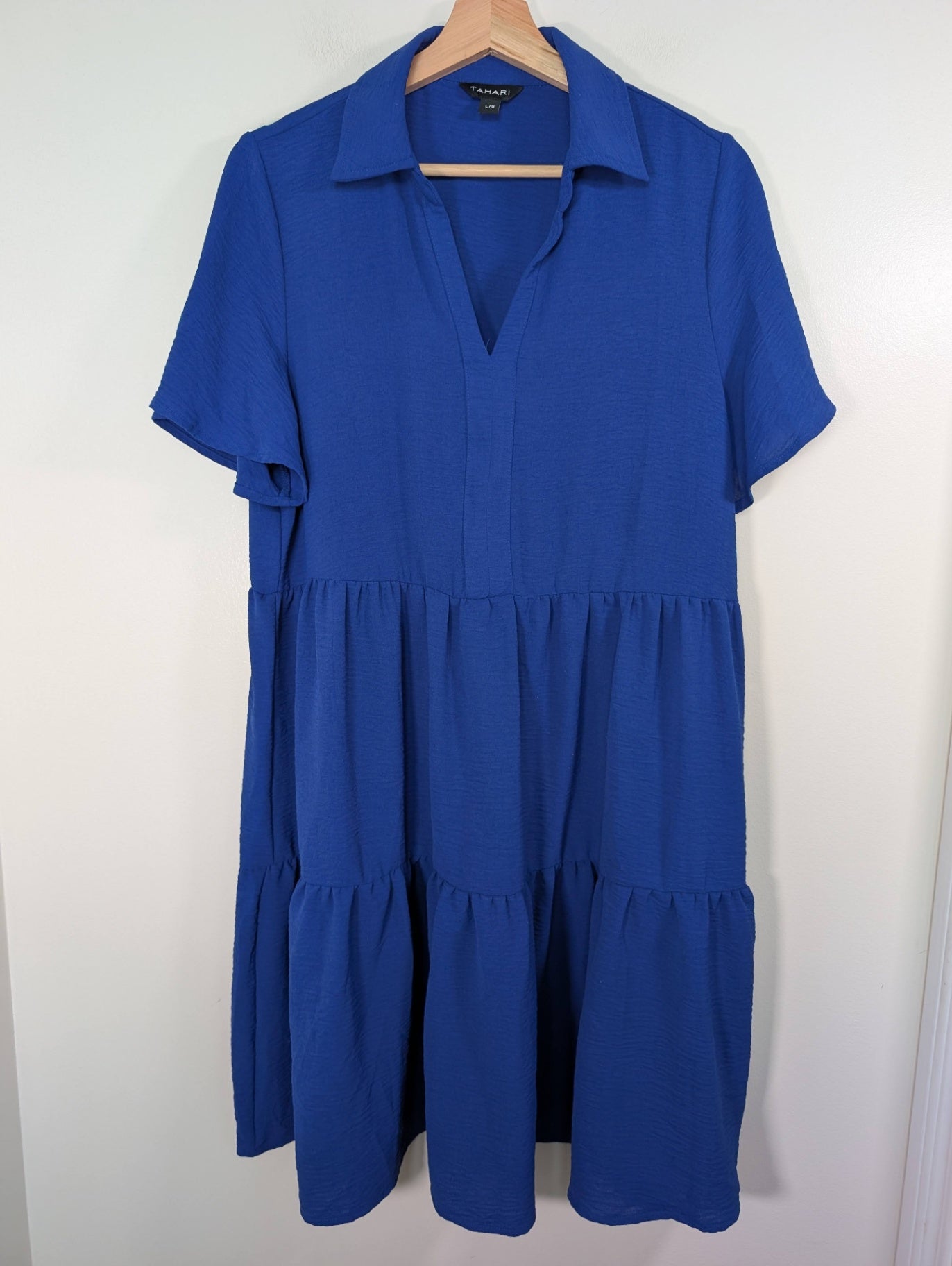 Tahari blue dress - L