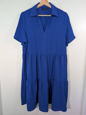 Tahari blue dress - L