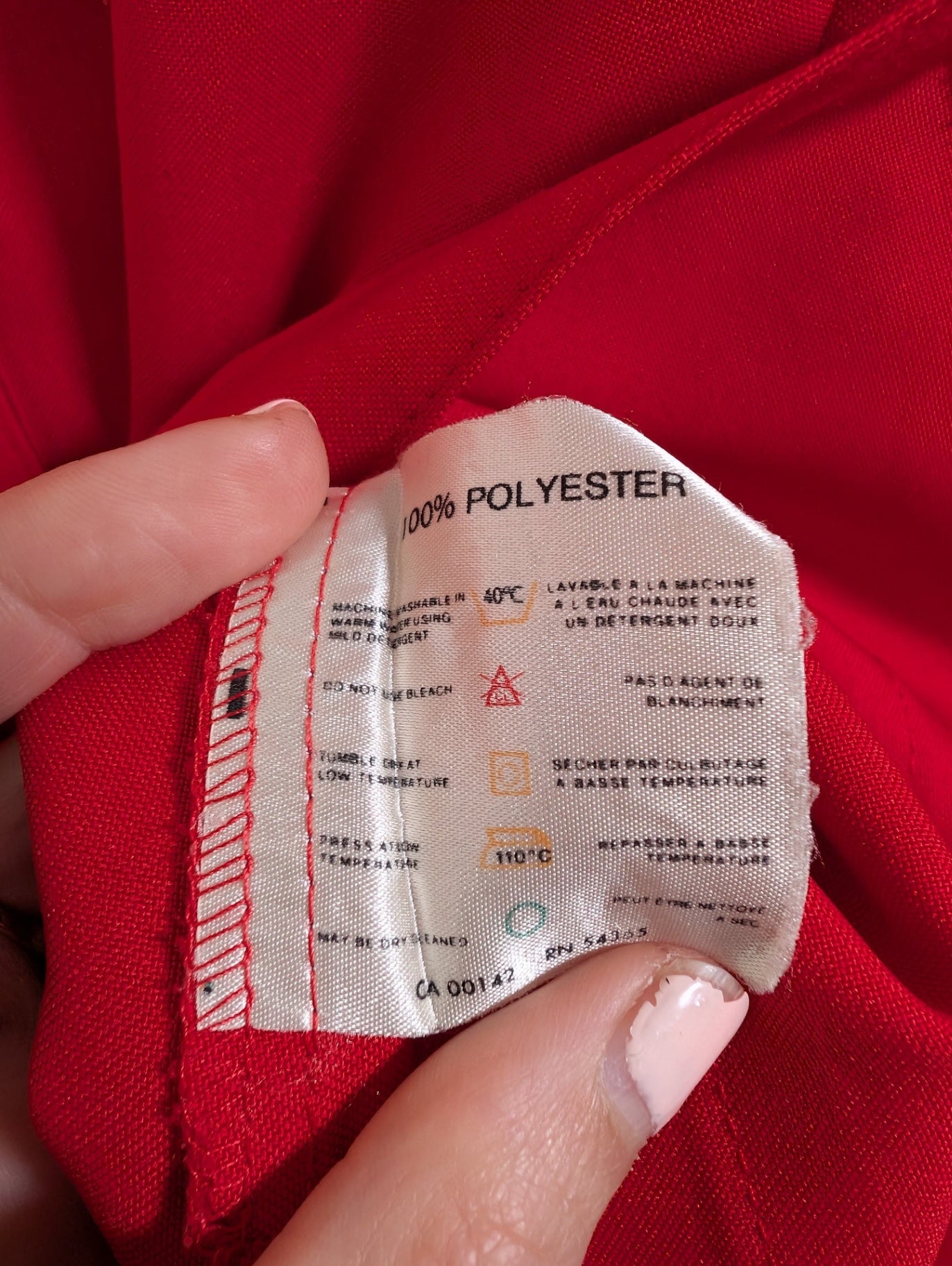 Vintage red button up - Appears XL