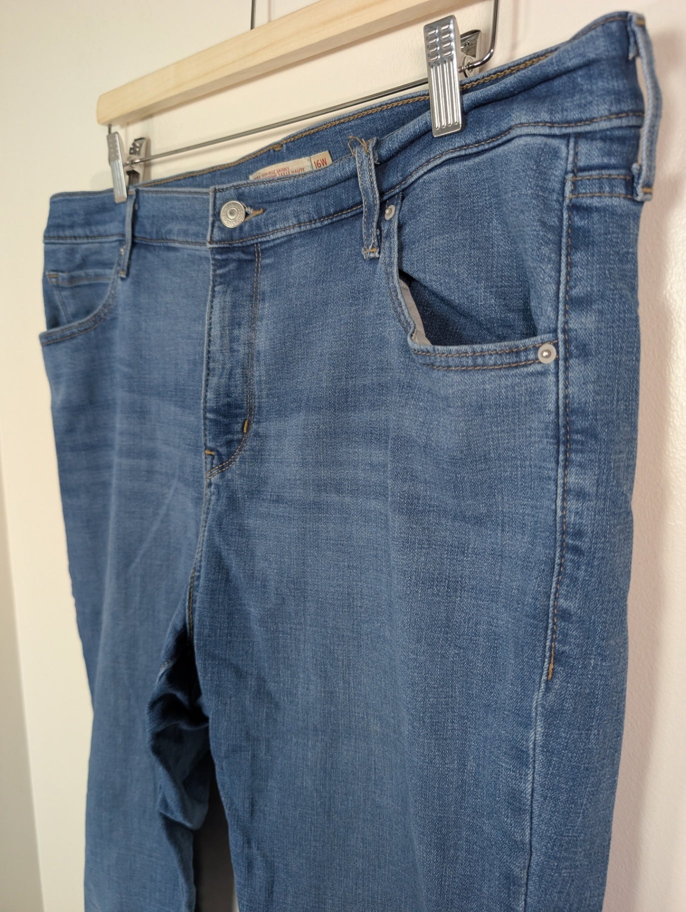 Levi's 711 high rise skinny - 16