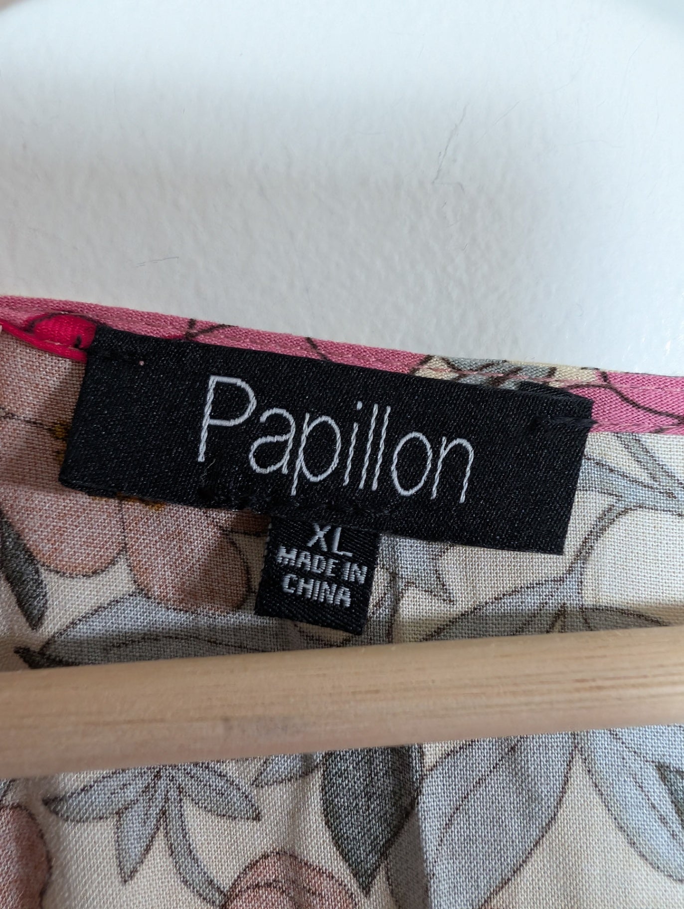 Papillon pink floral maxi dress - XL