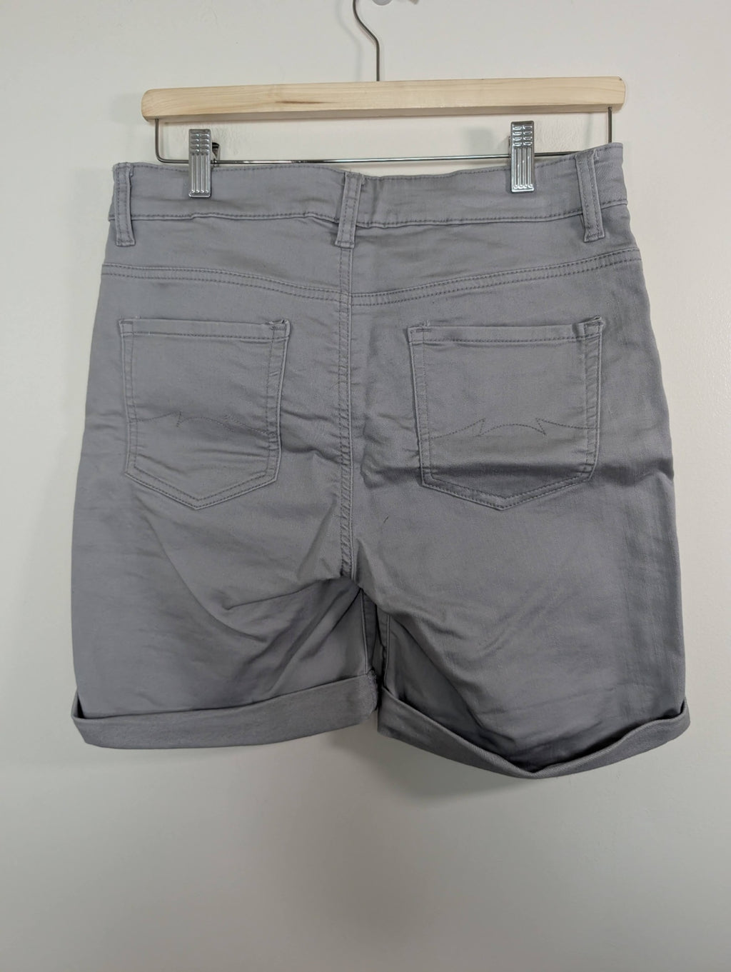 Parasuco grey denim shorts - 8