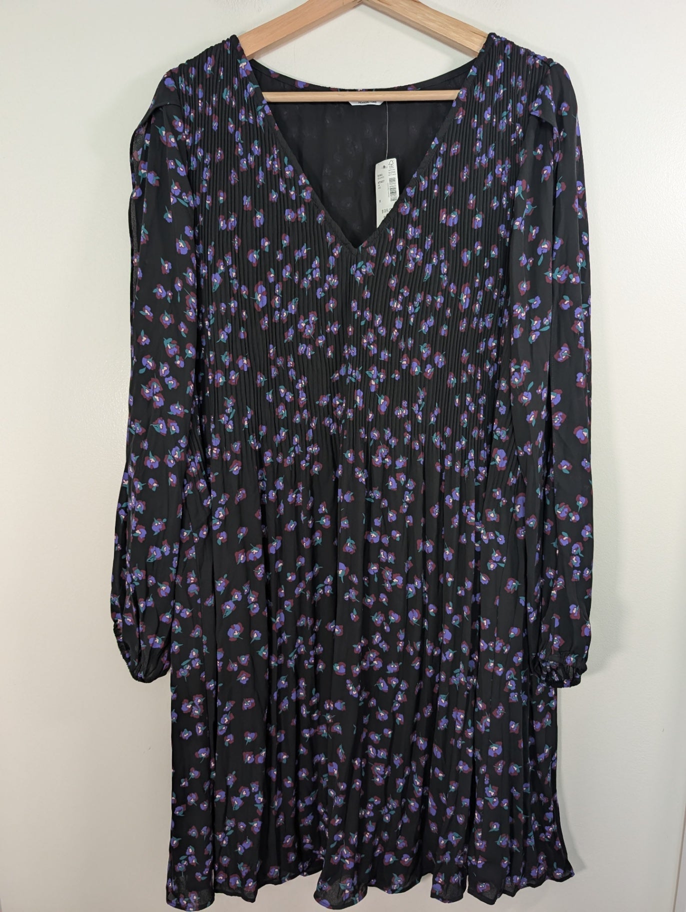 NWT Penningtons purple floral dress - XL