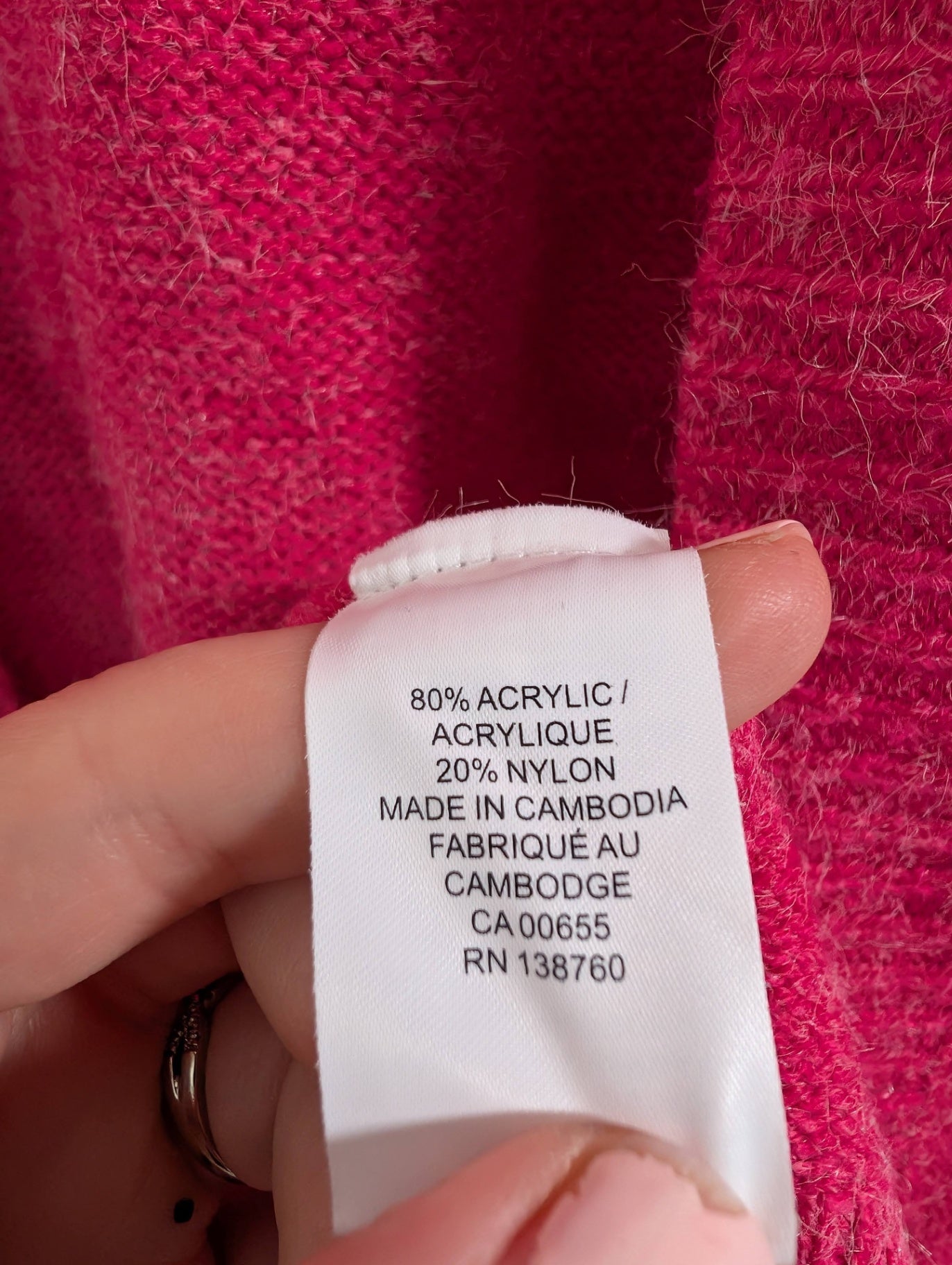 RW&CO. pink cardigan - Small