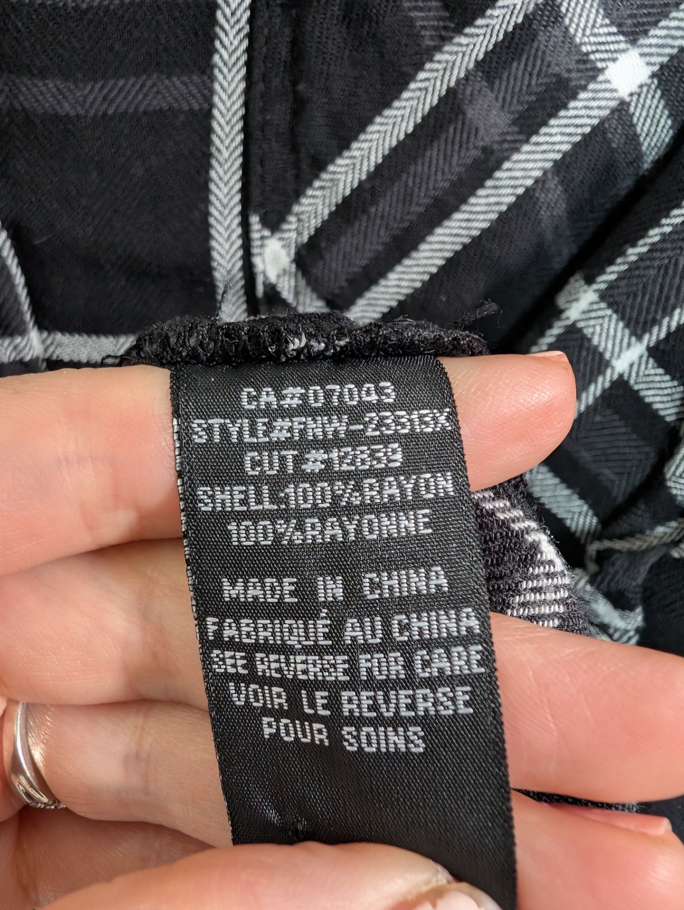 Velvet Heart plaid - 2XL