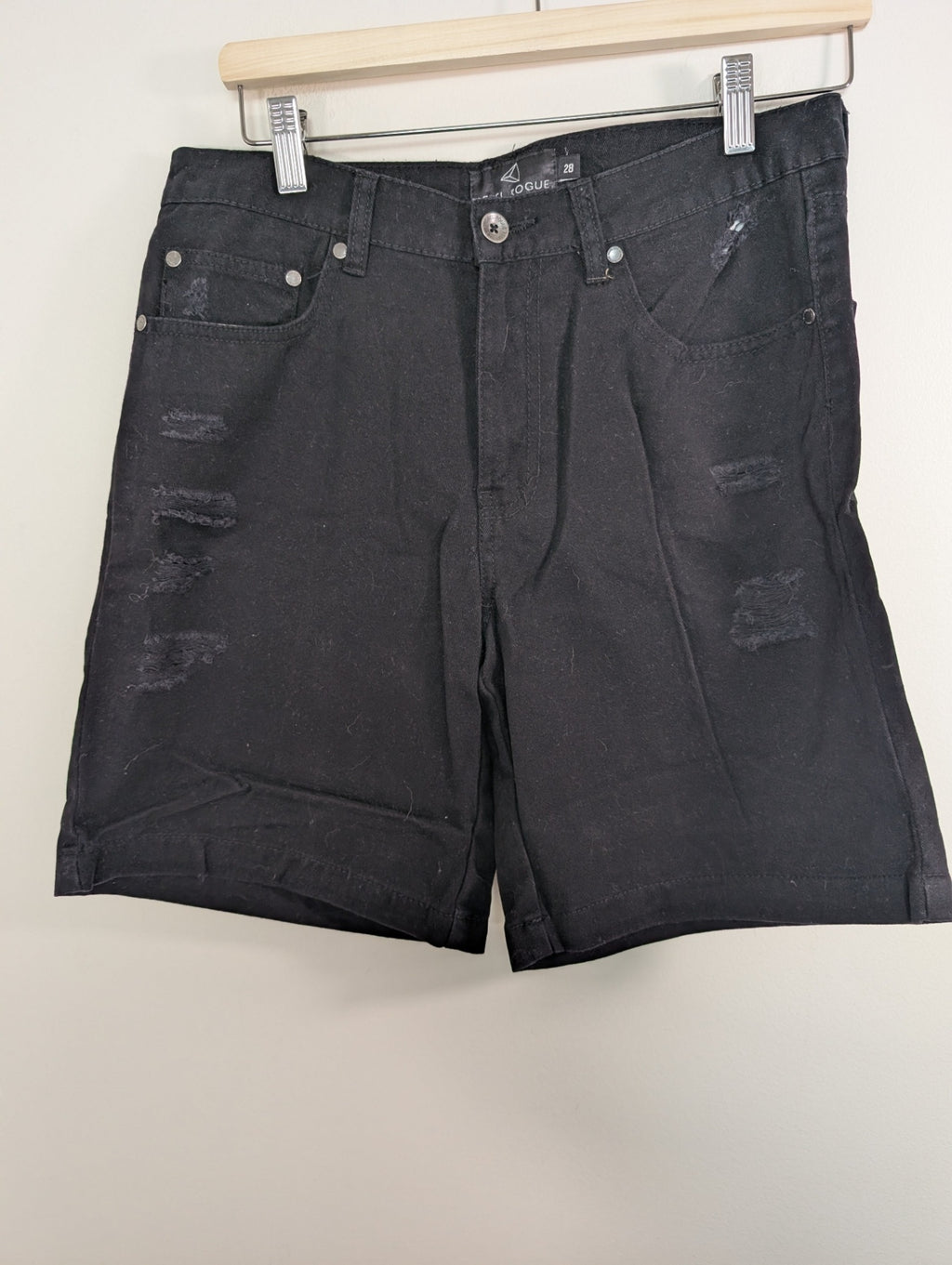 Rebel Rogue black denim shorts - 28