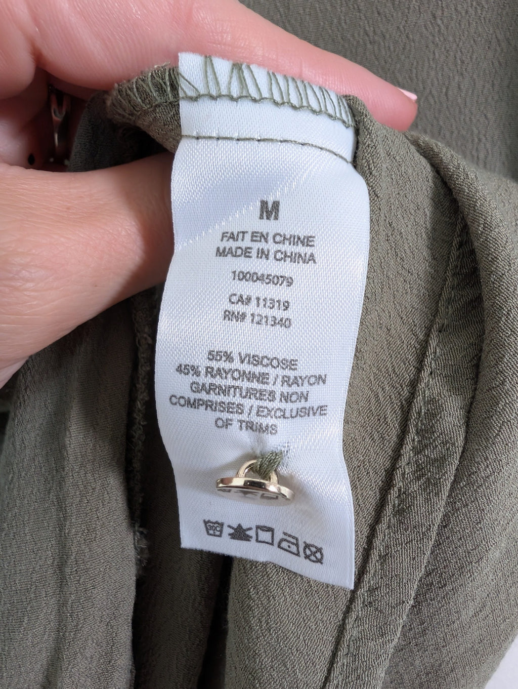 Dynamite green blouse - M