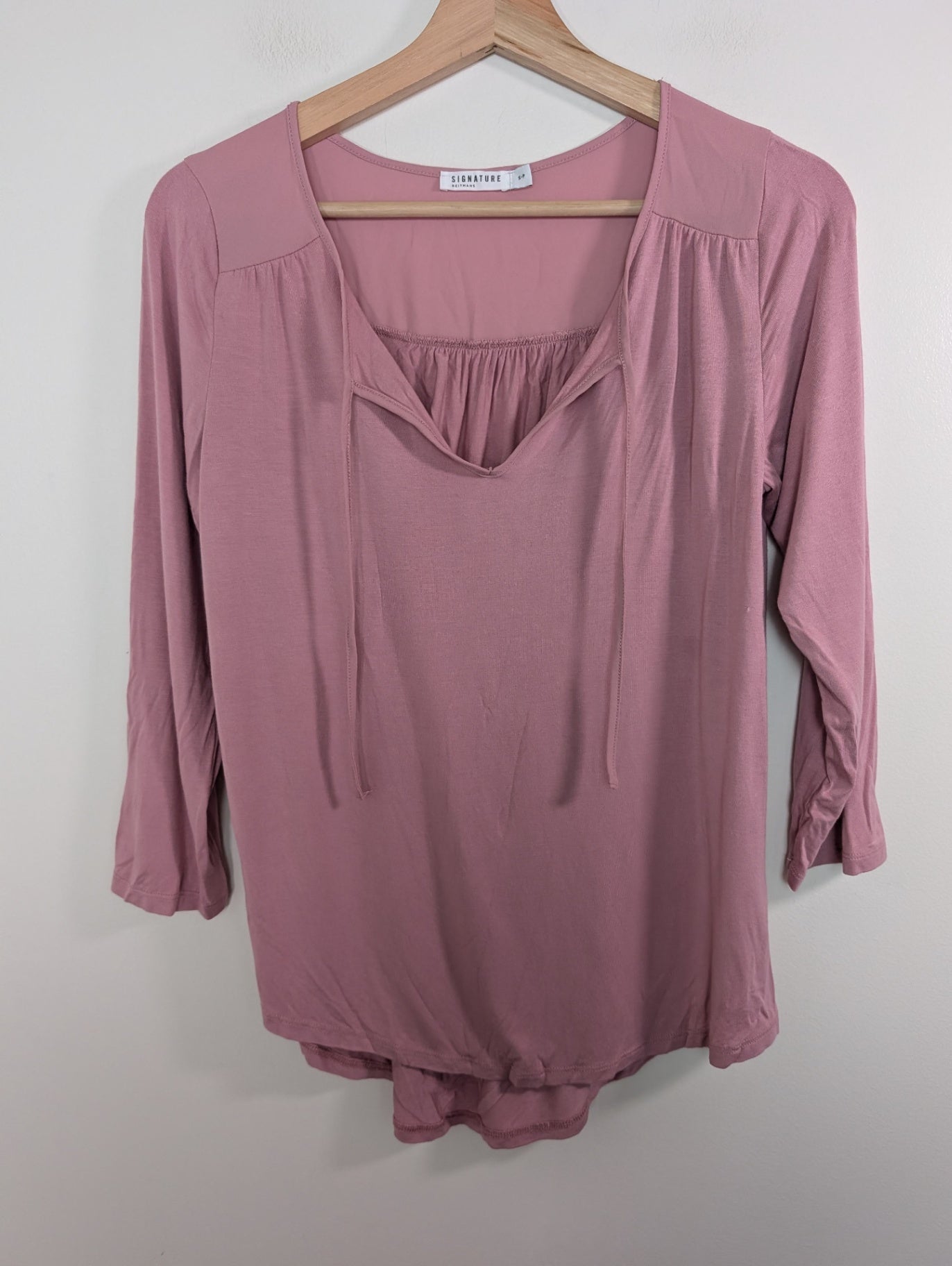 Reitmans Signature pink long-sleeve - Small