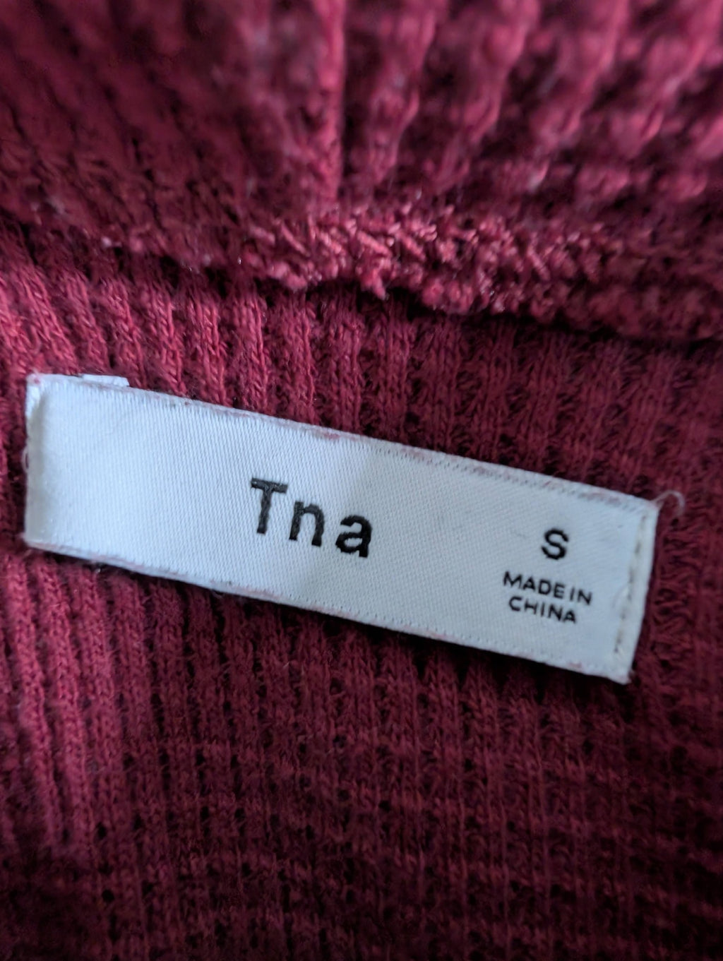 TNA waffle turtleneck - S