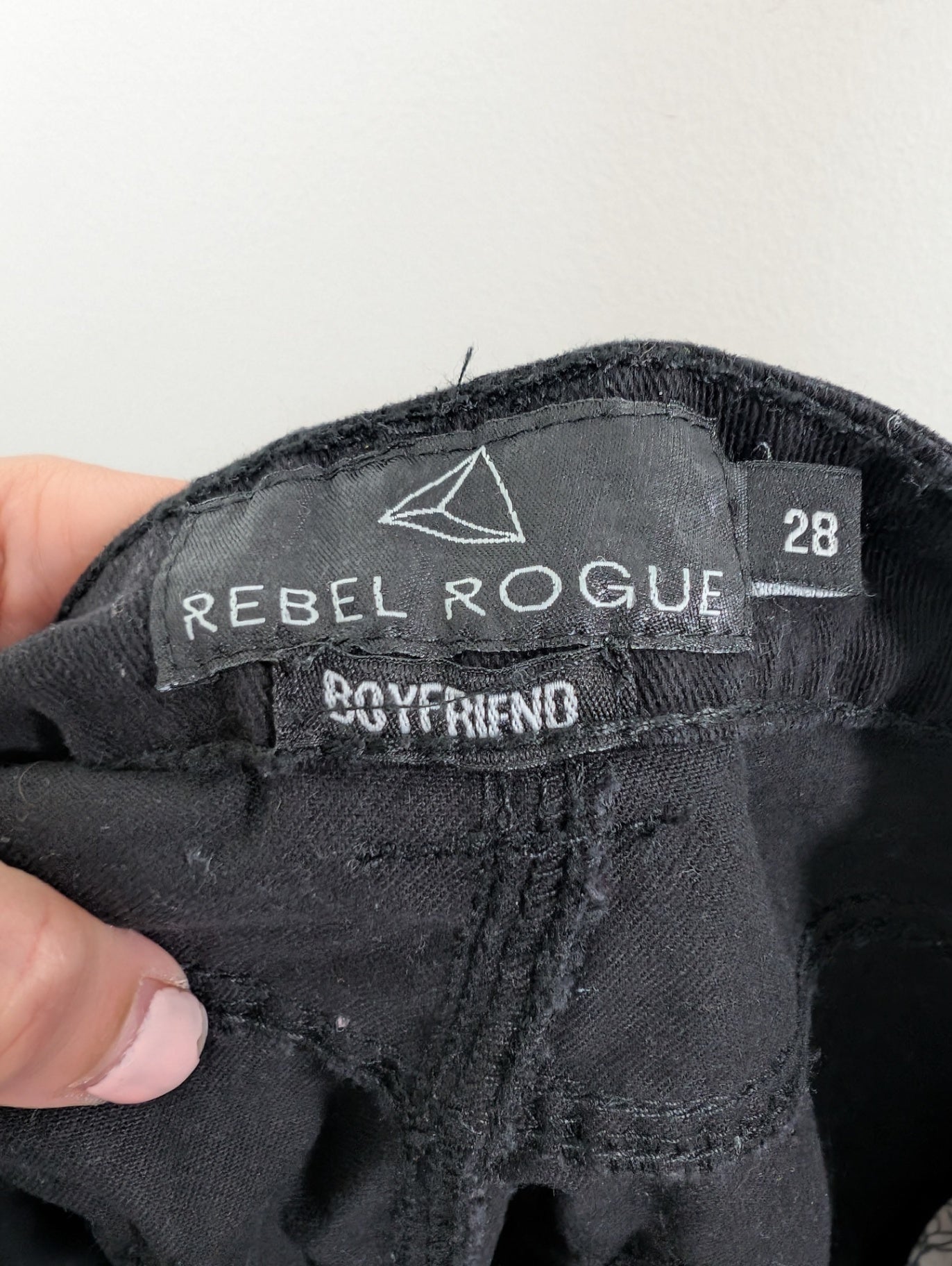 Rebel Rogue black denim shorts - 28