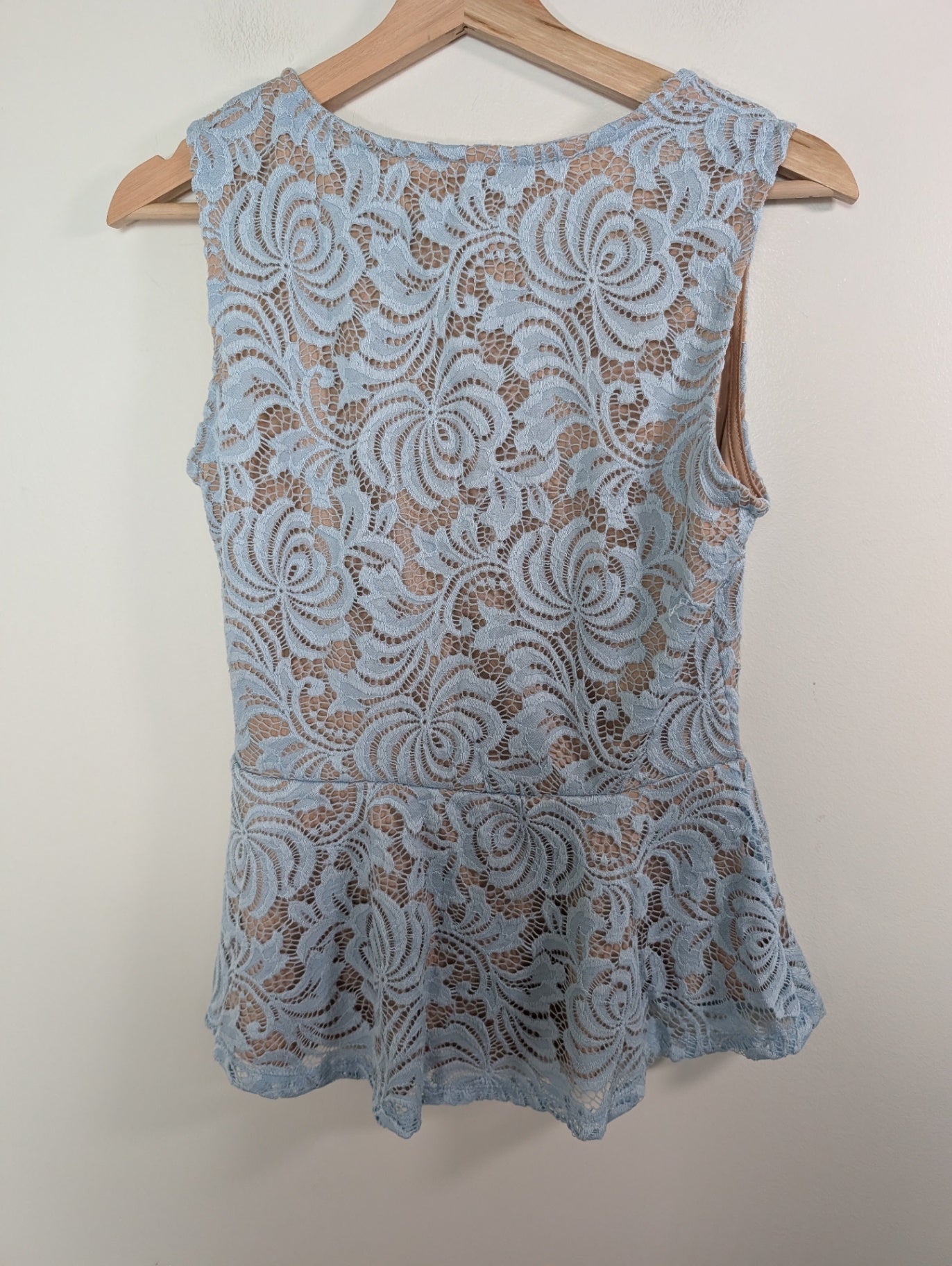 Another Story lace peplum blouse - S