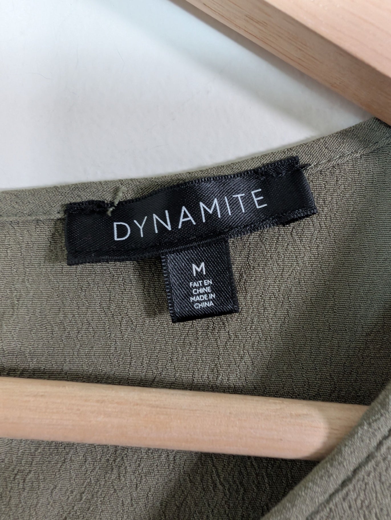 Dynamite green blouse - M