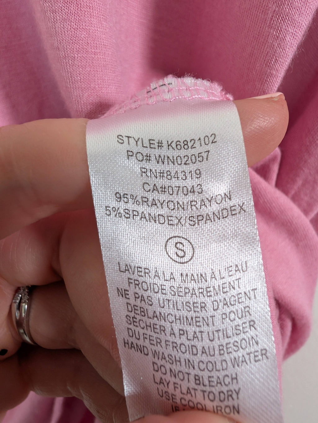 Cyrus pink long-sleeve - S