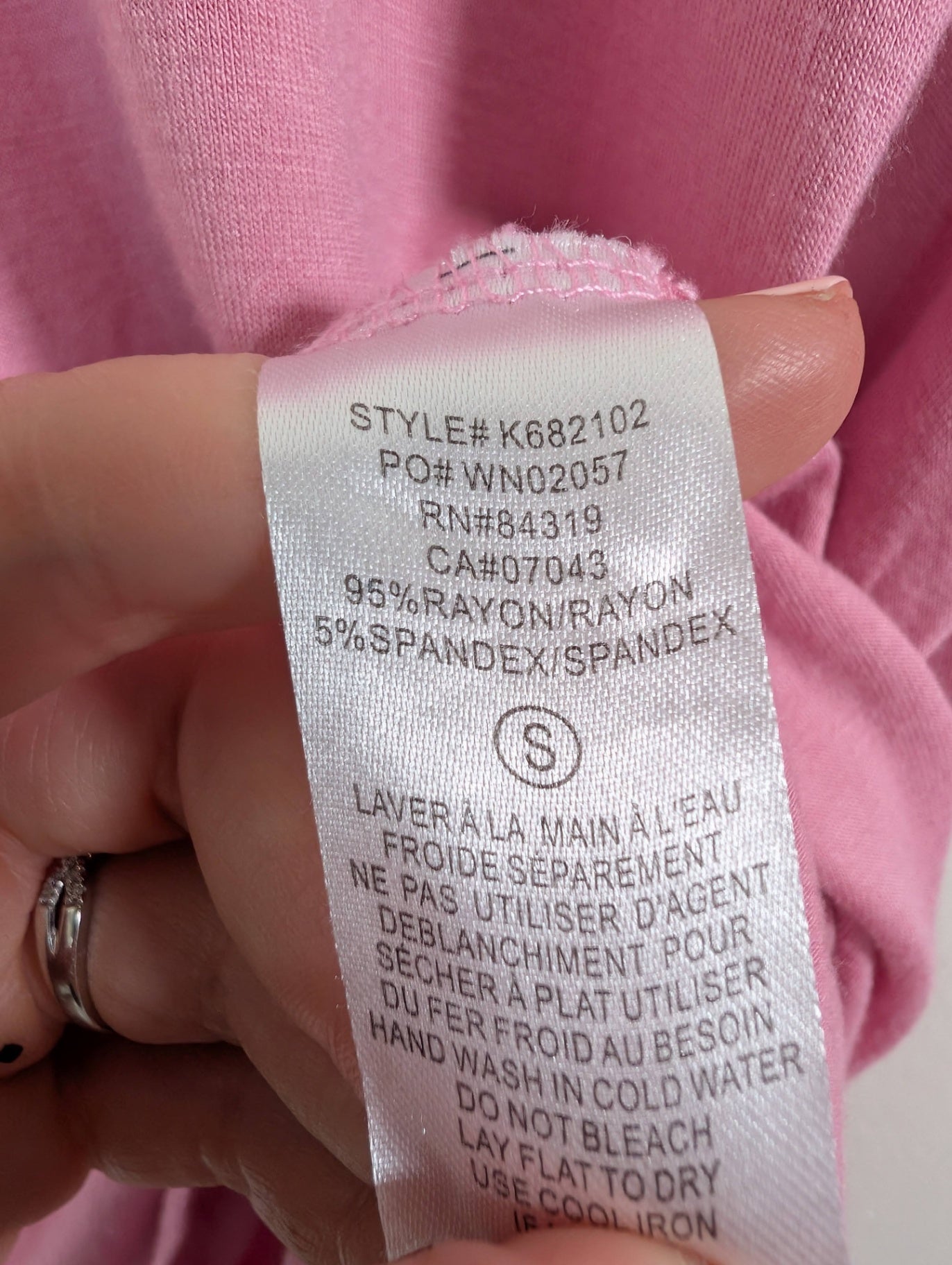 Cyrus pink long-sleeve - S
