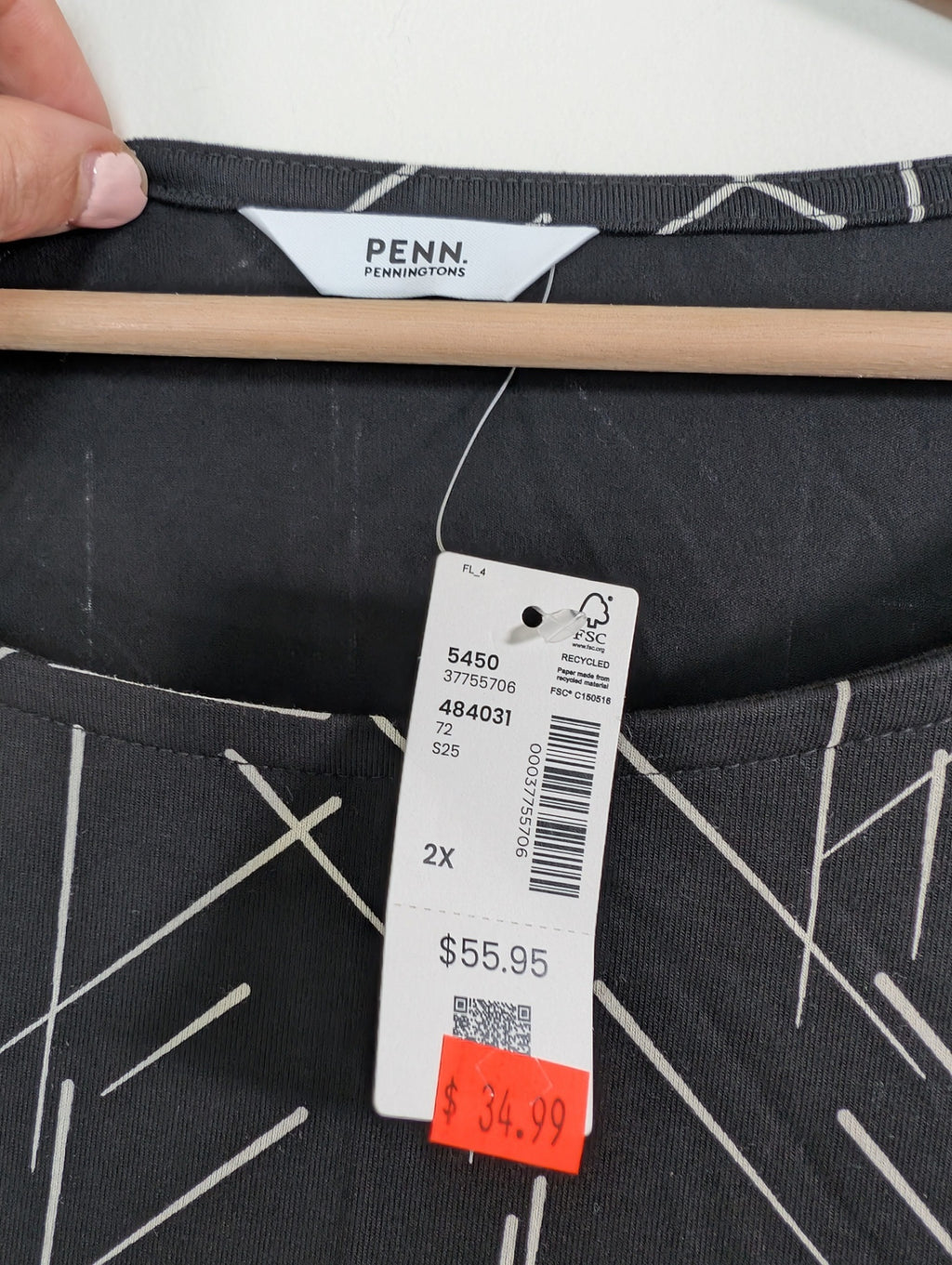 NWT Penningtons long-sleeve dress - 2X