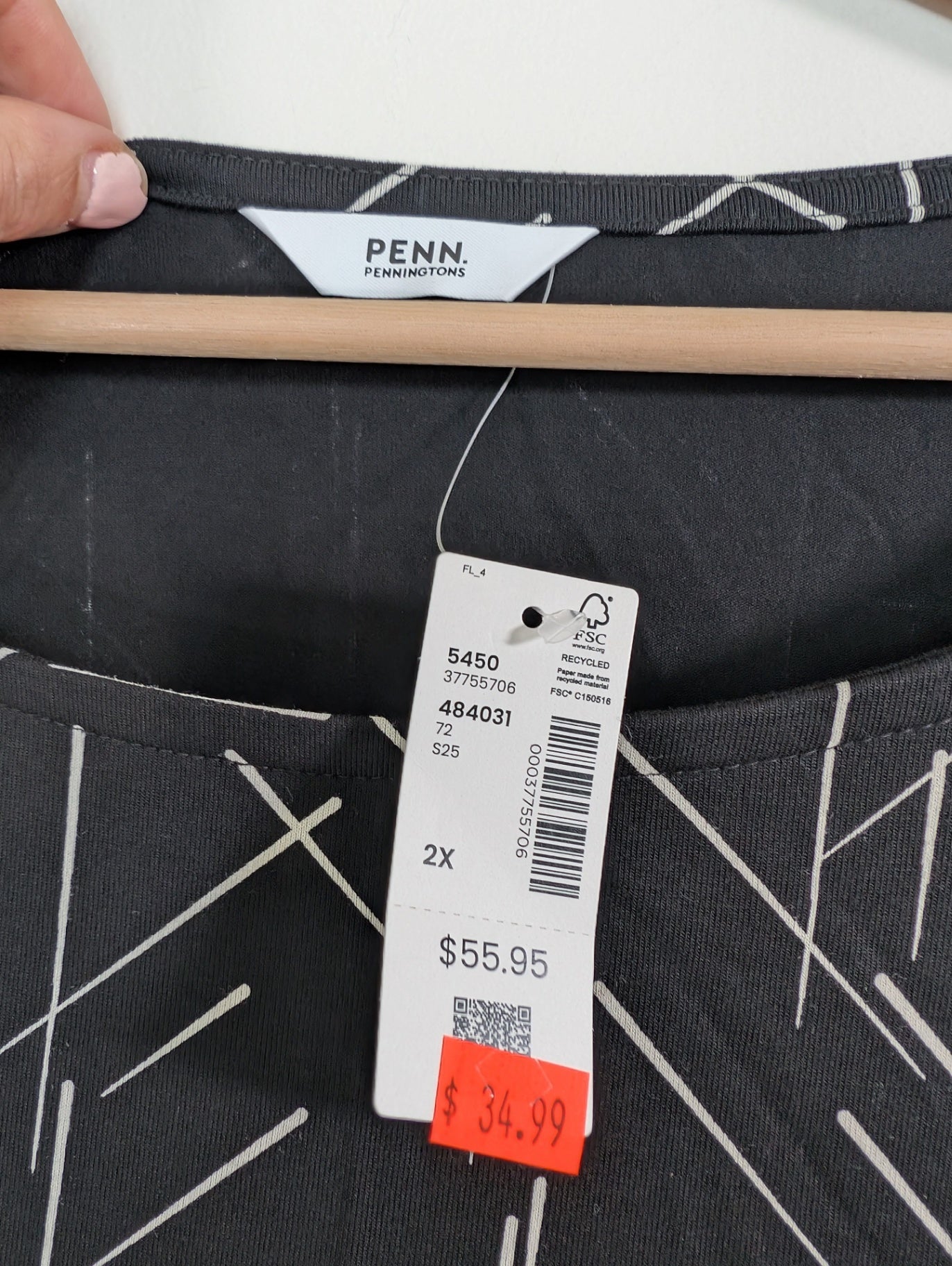 NWT Penningtons long-sleeve dress - 2X
