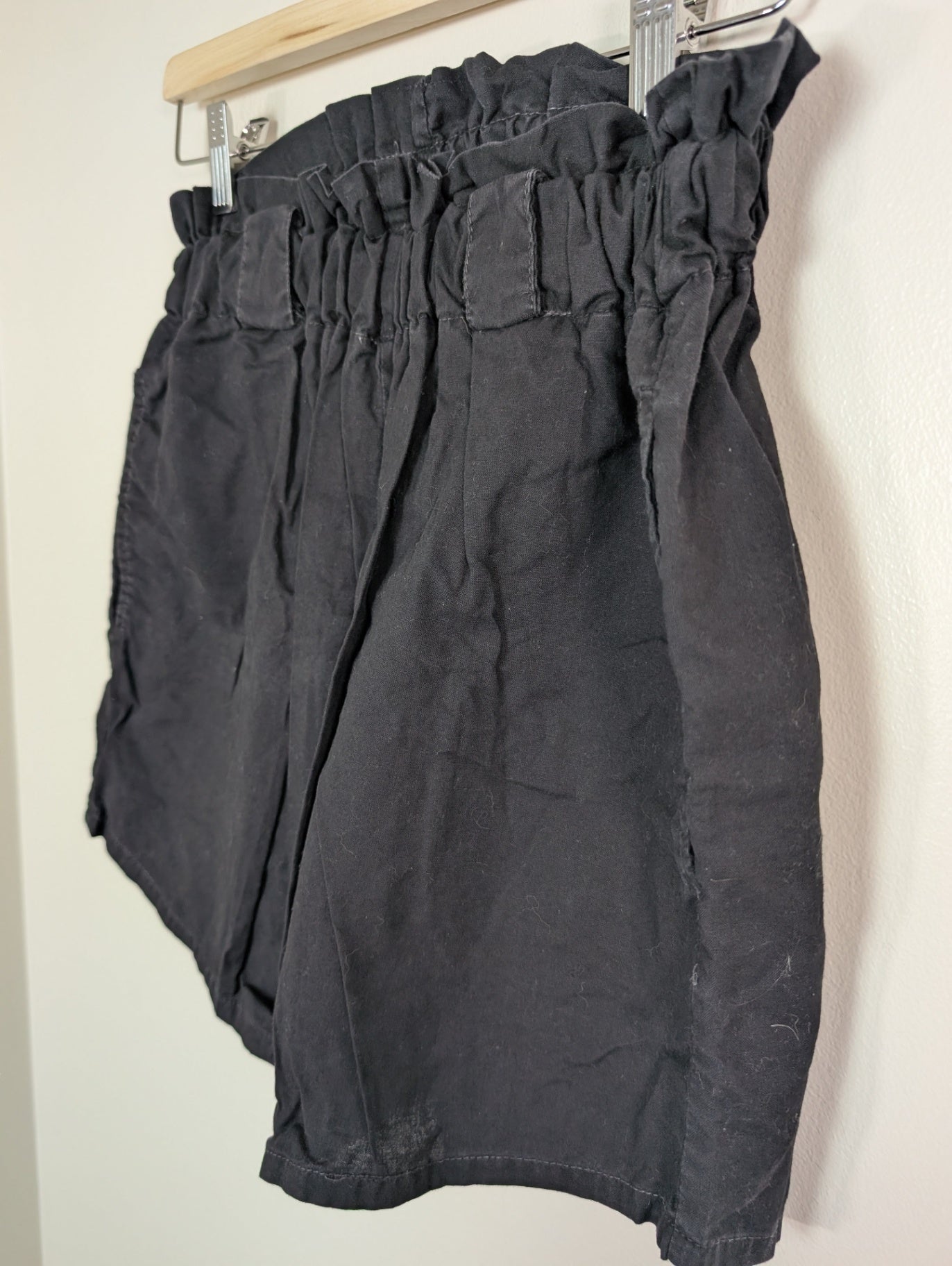 Tangerine paperbag shorts - M