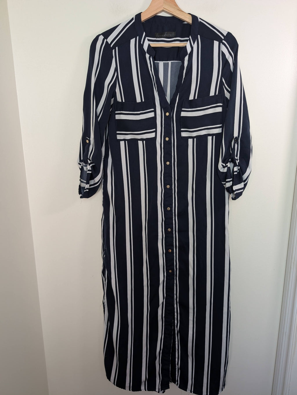 DYNAMITE  striped dress - Appears L