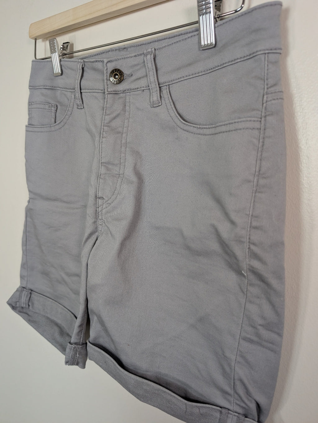 Parasuco grey denim shorts - 8