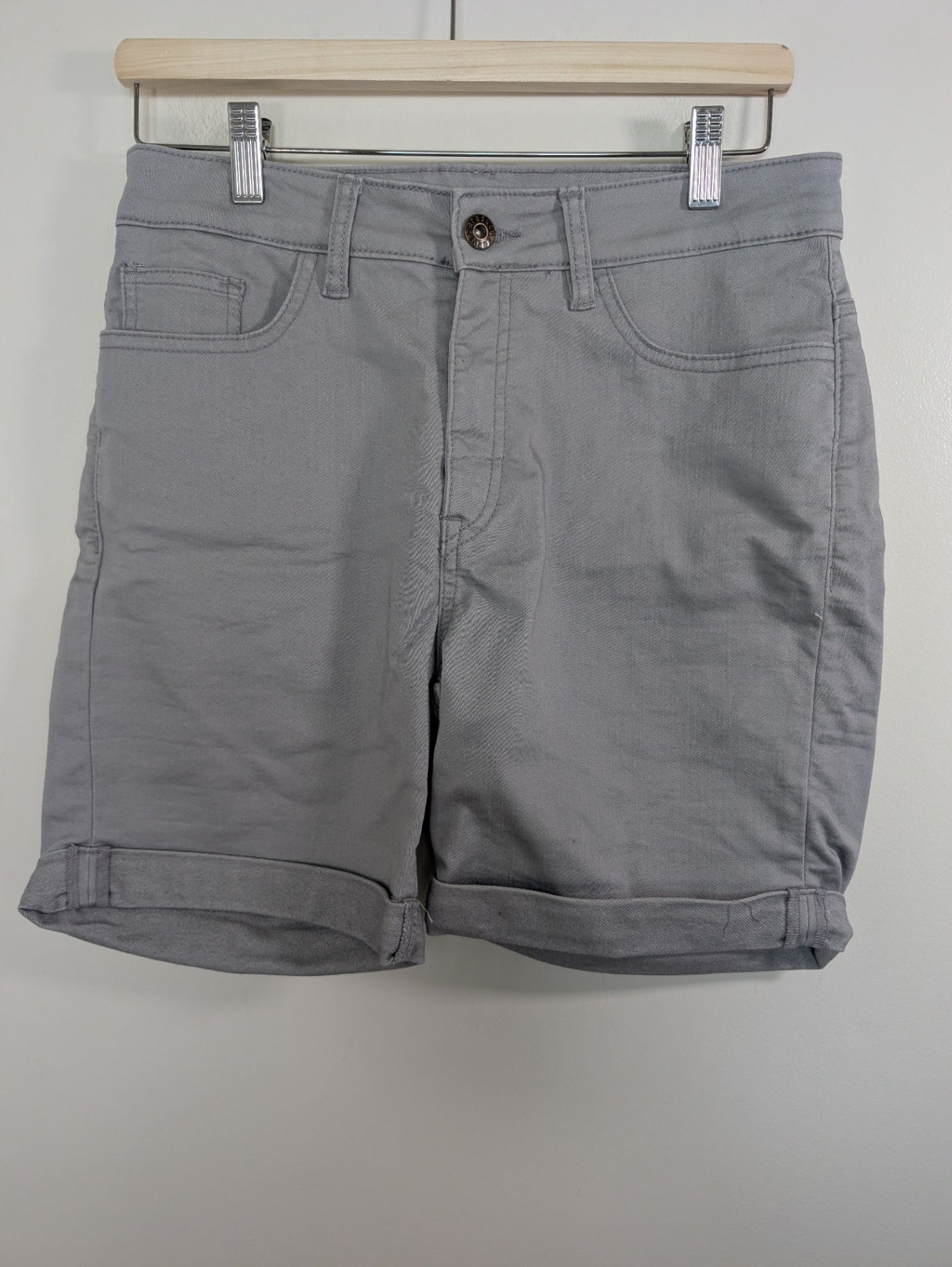 Parasuco grey denim shorts - 8