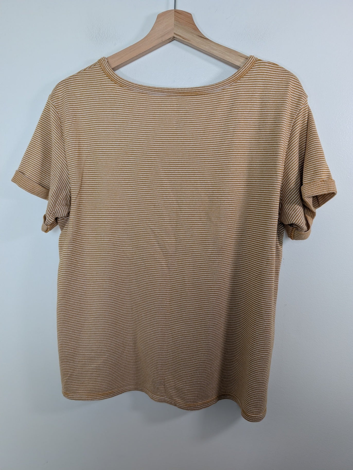American Eagle mustard striped tee - L/G