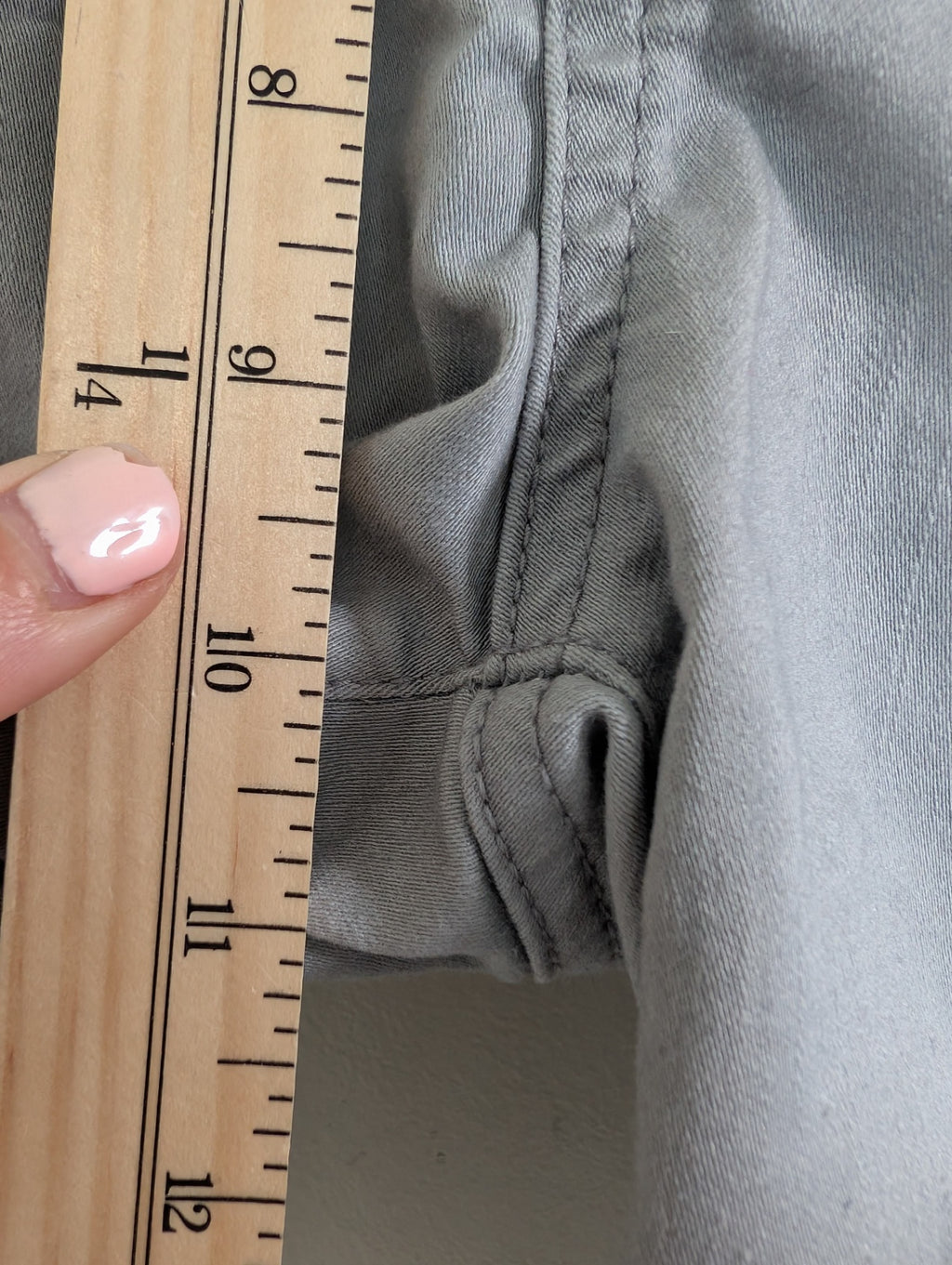 Parasuco grey denim shorts - 8