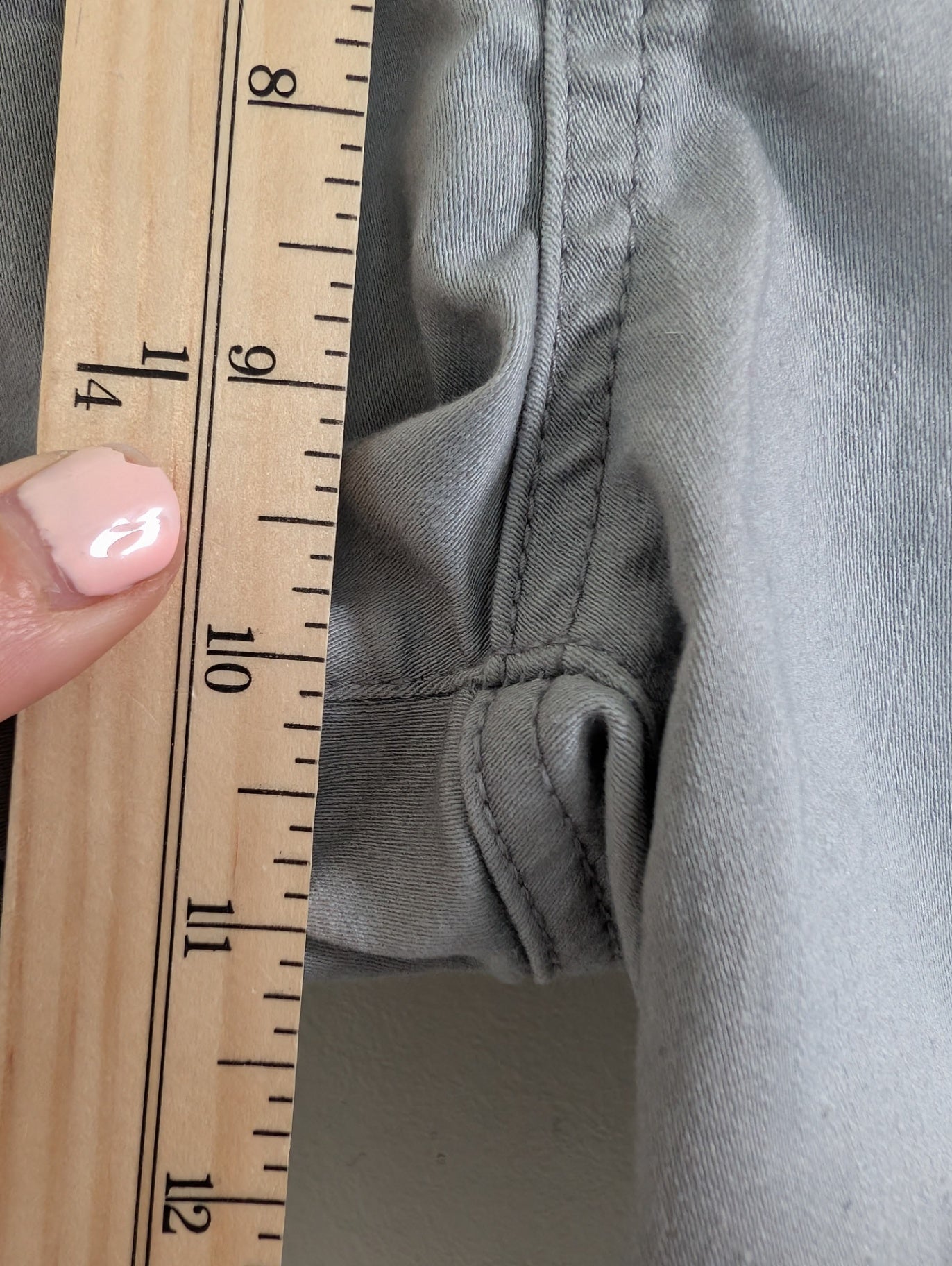 Parasuco grey denim shorts - 8
