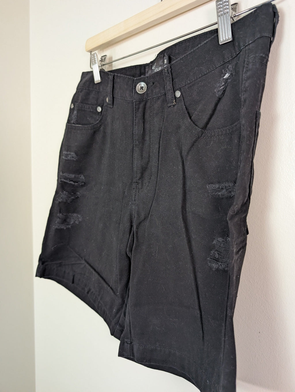 Rebel Rogue black denim shorts - 28